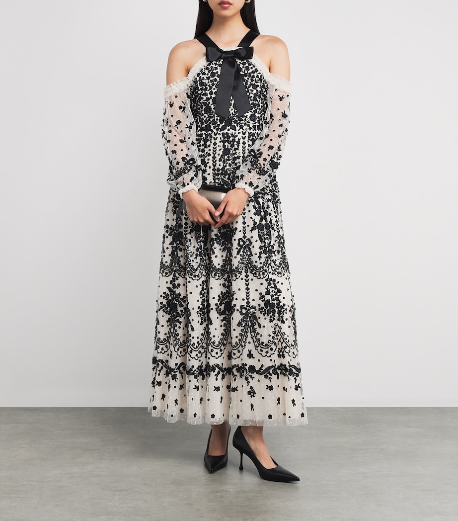 Off-The-Shoulder Adeline Maxi Dress CREAM/GRAPHITE Image 2