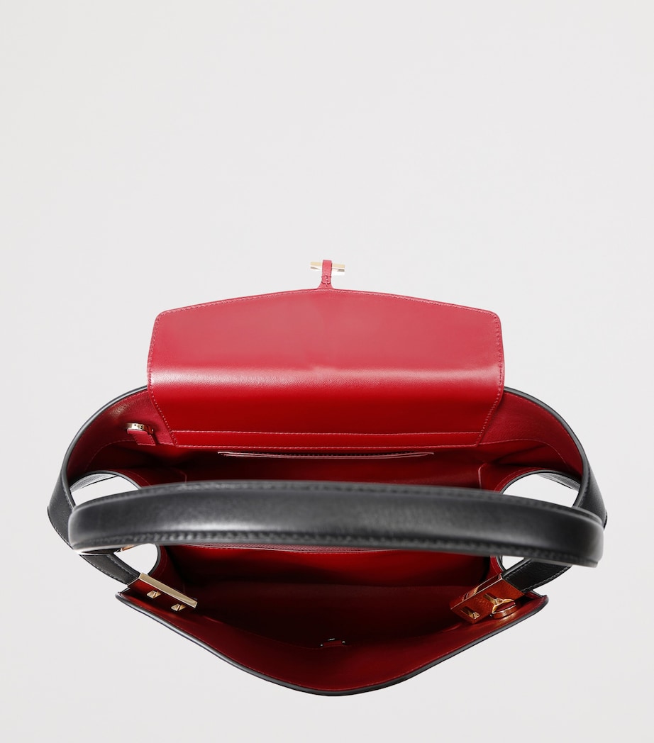 Leather Hug Soft Shoulder Bag BLACK Image 2