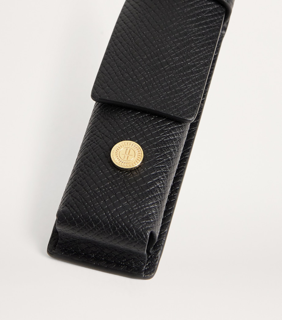 Leather Pen Sleeve BLACK Image 3