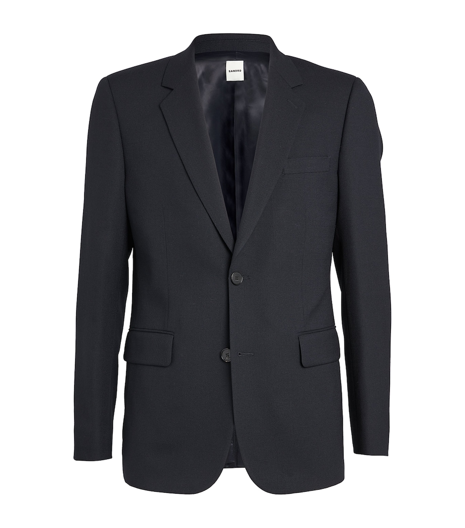 Wool Suit Jacket NAVY BLUE Image 1