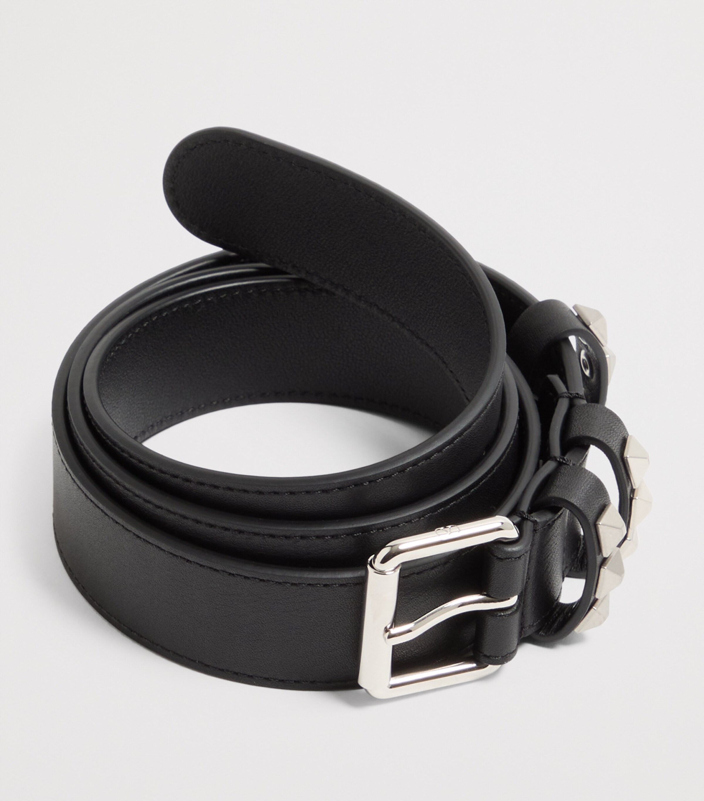Calfskin Rockstud Belt 0NO Image 2