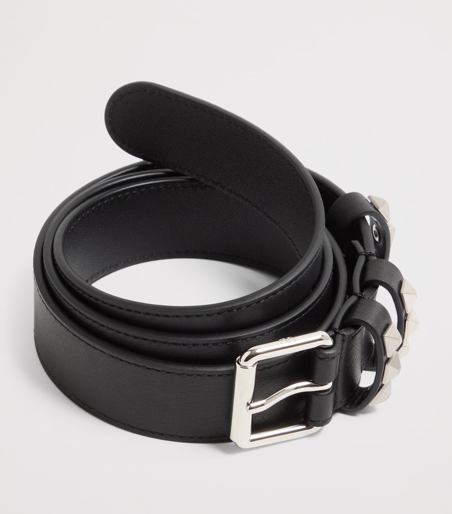 Calfskin Rockstud Belt 0NO Image 2