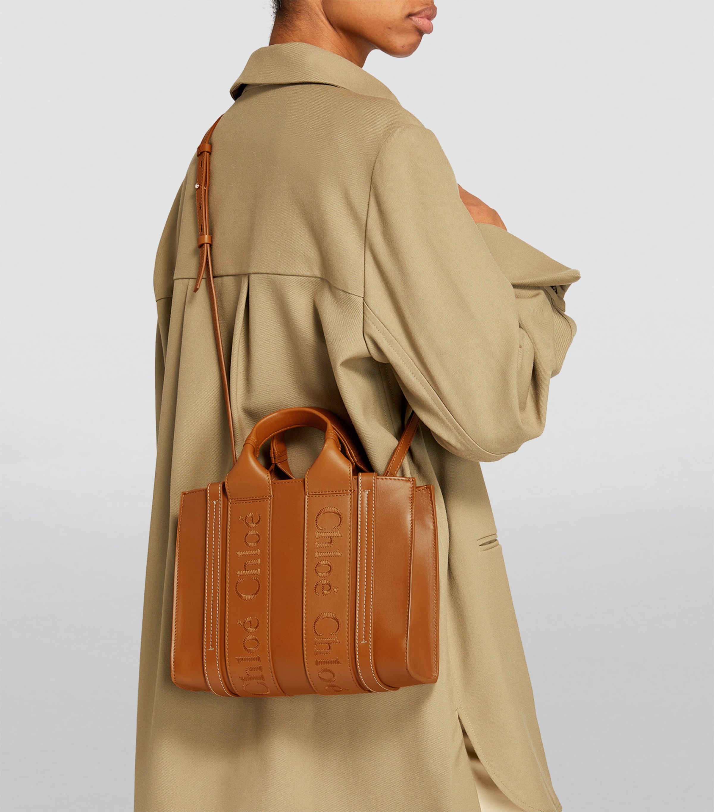 【関税＆送料込み】ChloAC Woody S Tote Shoulder Bag Chloe Woody Shoulder Tote Medium