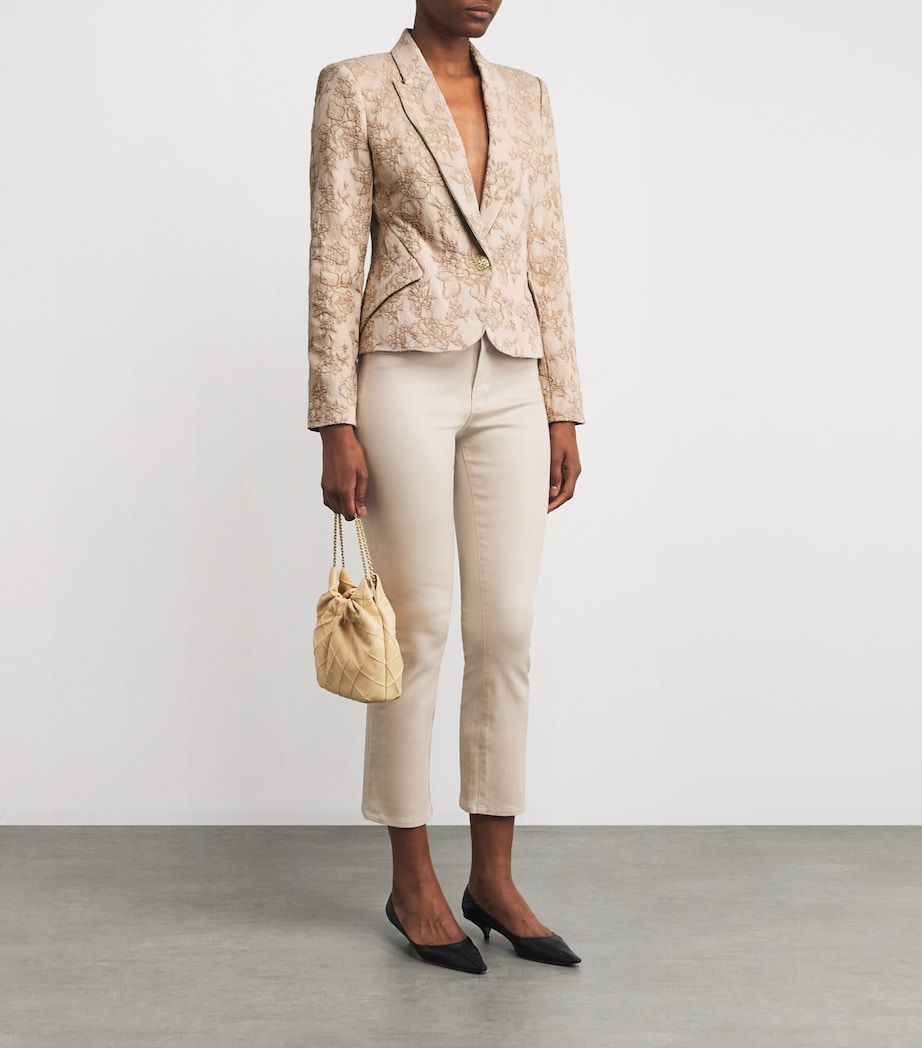 Cotton Twill Jennah Blazer 1664TBV NETRL CRINKL Image 2