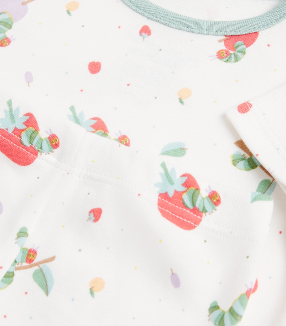Organic Cotton-Bamboo The Very Hungry Caterpillar Pyjamas (3-24 Months) VHC PRINT Image 3