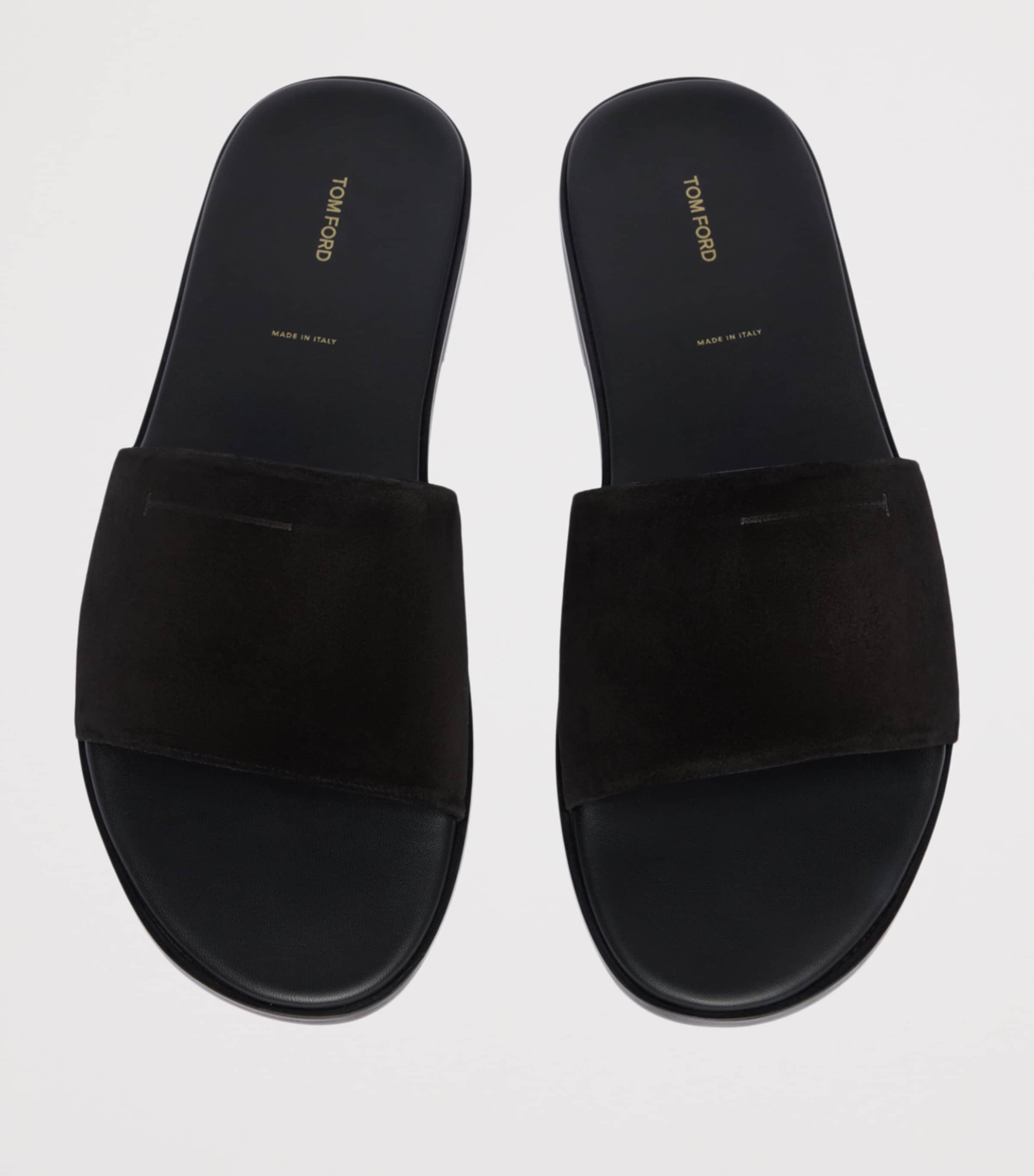 TOM FORD Suede T Slides Naa Image 3