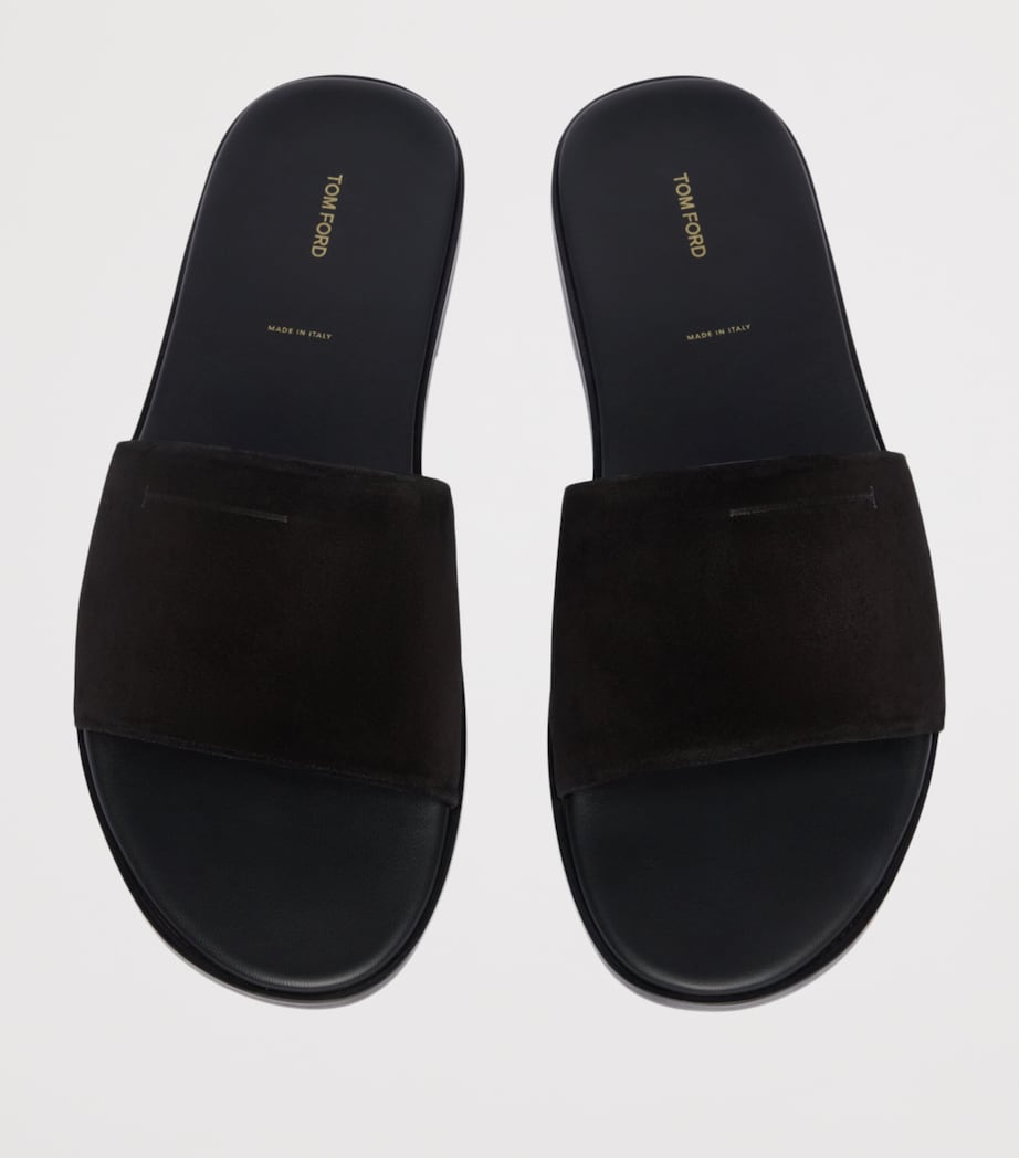 TOM FORD Suede T Slides Naa Image 3