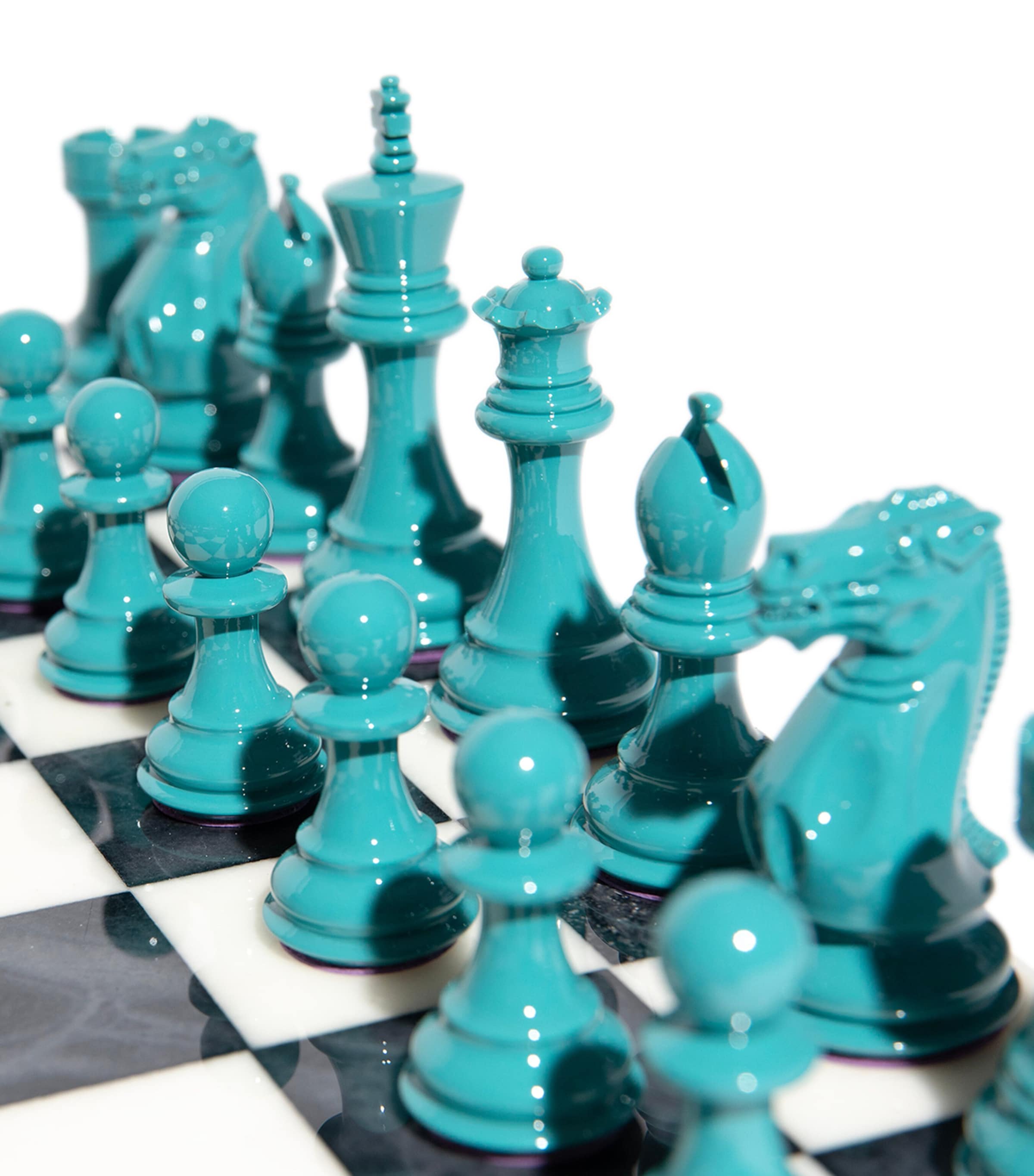 Alabaster-Board Bold Chess Set COPPER Image 6