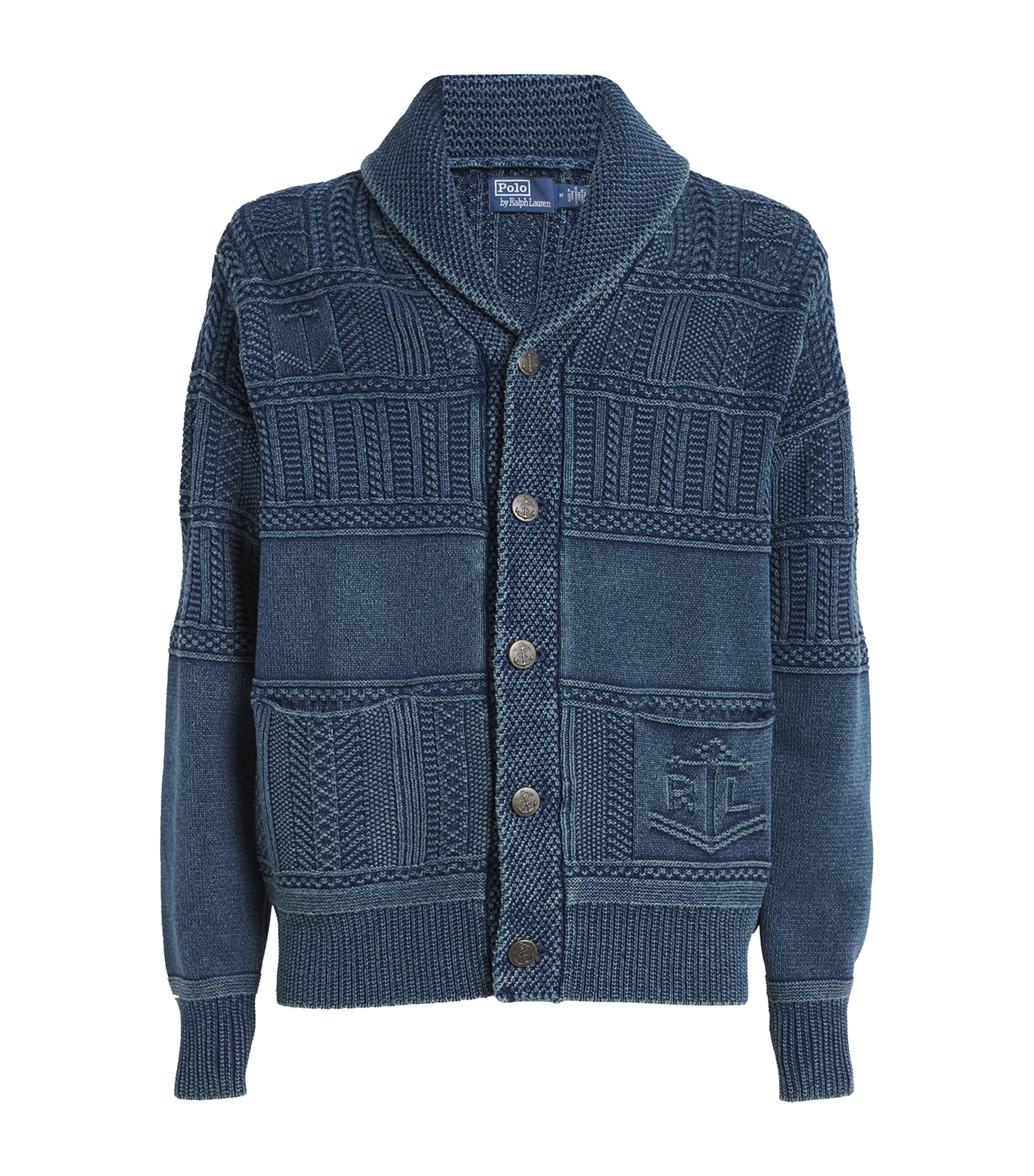 Polo Ralph Lauren Cotton Cardigan In Blue