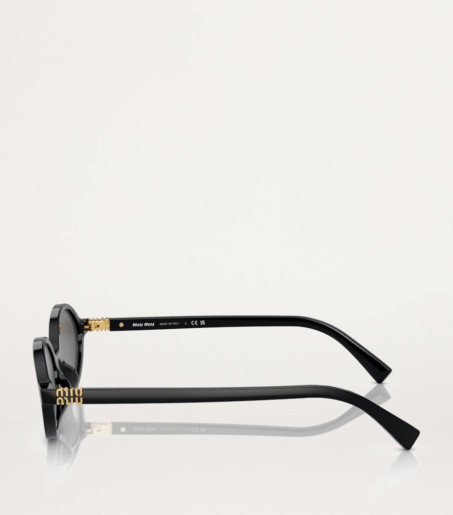 Acetate Oval Sunglasses 1AB5S0 Image 3