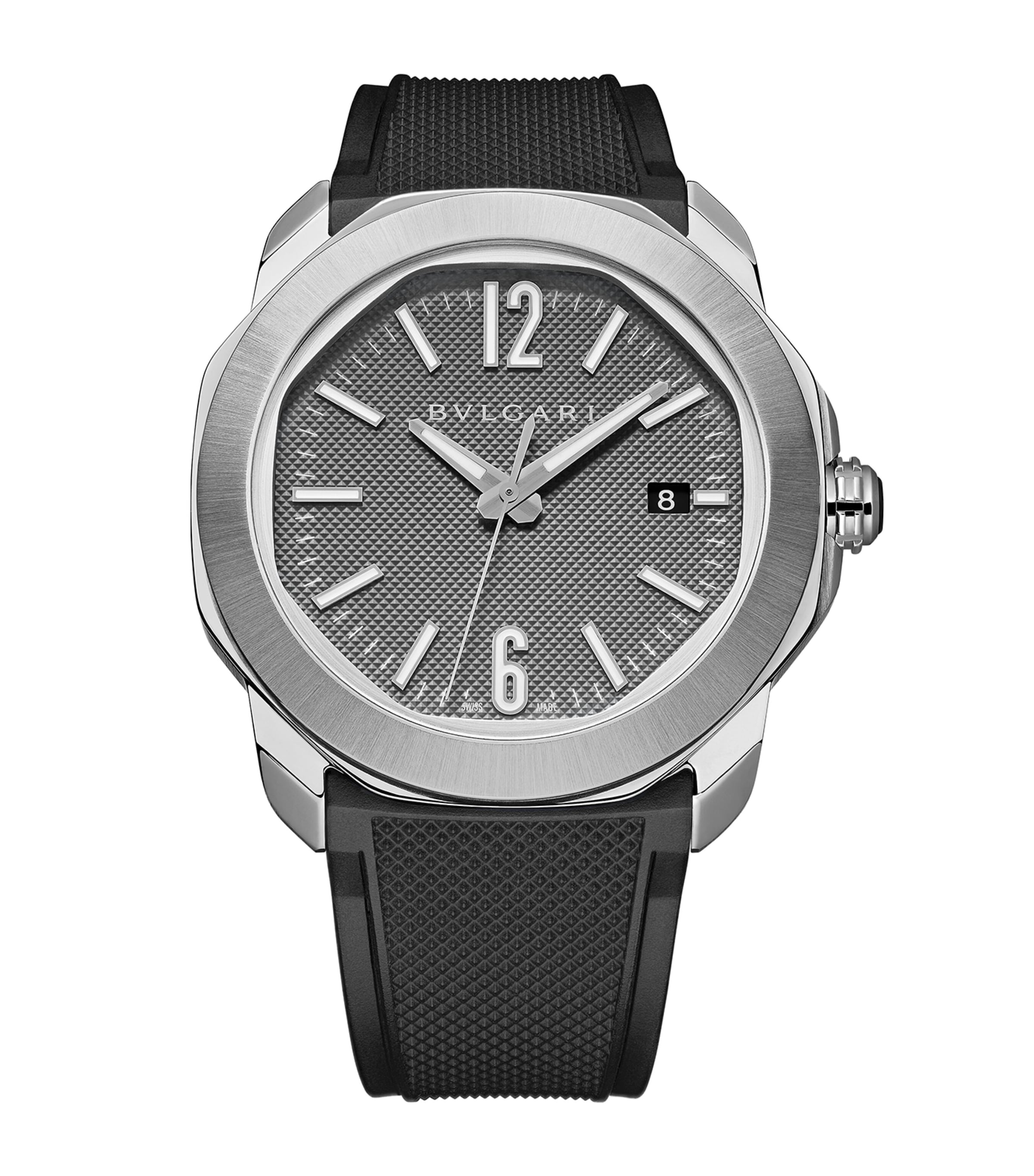 Stainless Steel Octo Roma Automatic Watch 41mm GREY Image 5