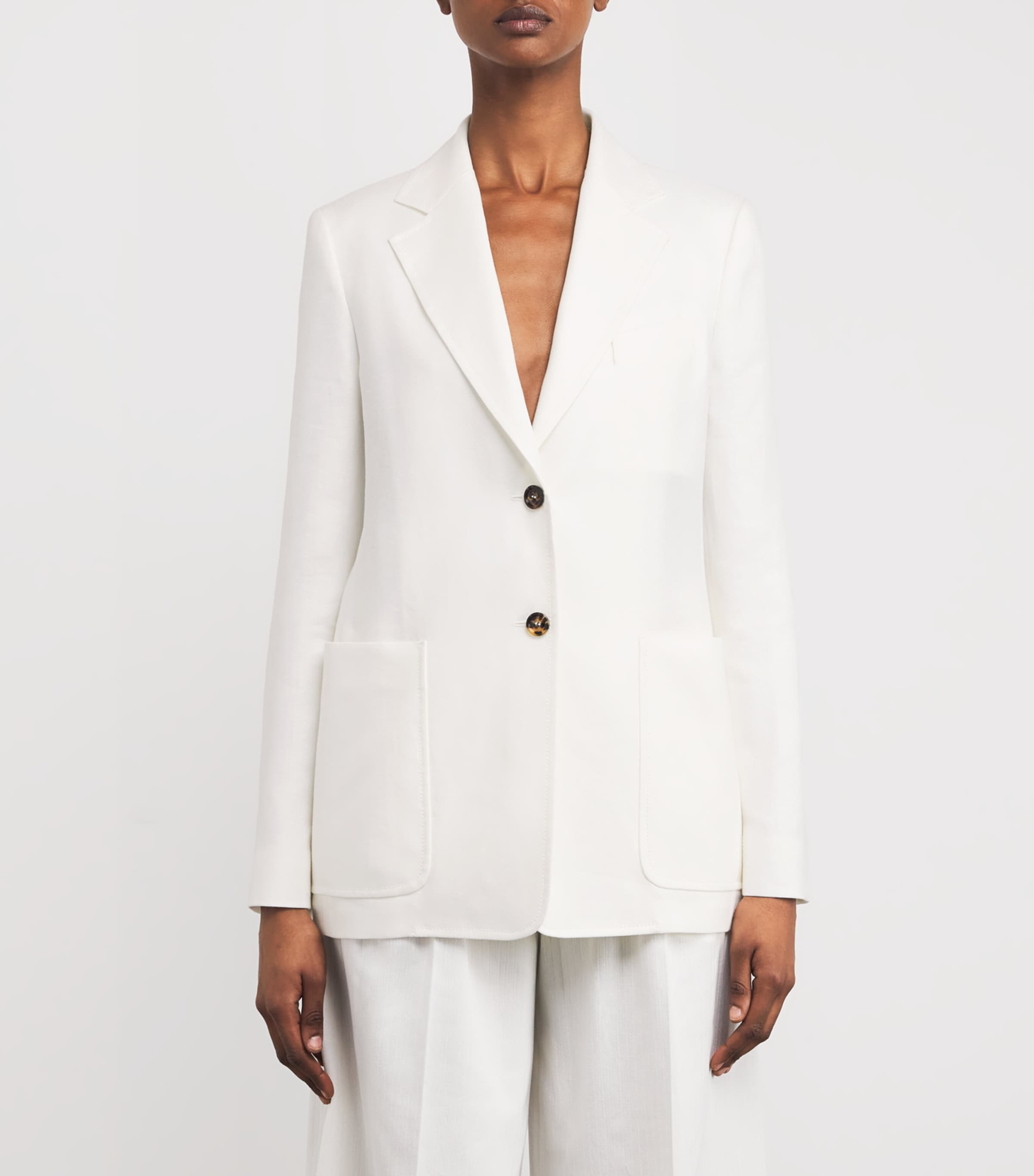 ジャケット MAX MARA SINGLE BREASTED LINEN BLAZER Weekend Max Mara Linen Single-Breasted Blazer | Harrods US