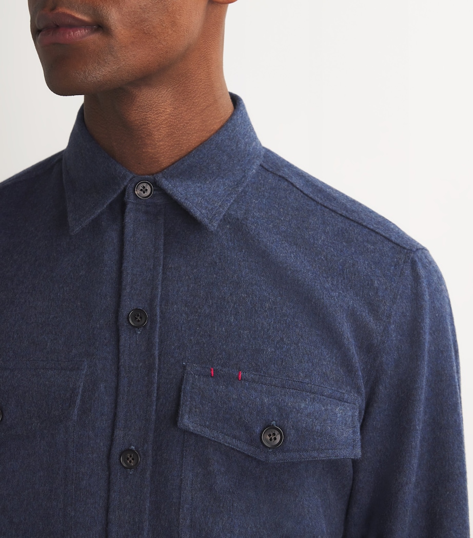 Cashmere-Blend Overshirt 814 Image 6