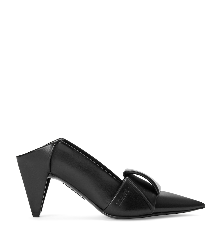 LOEWE Leather Origami Flap Back Pumps 70 Black Image 1