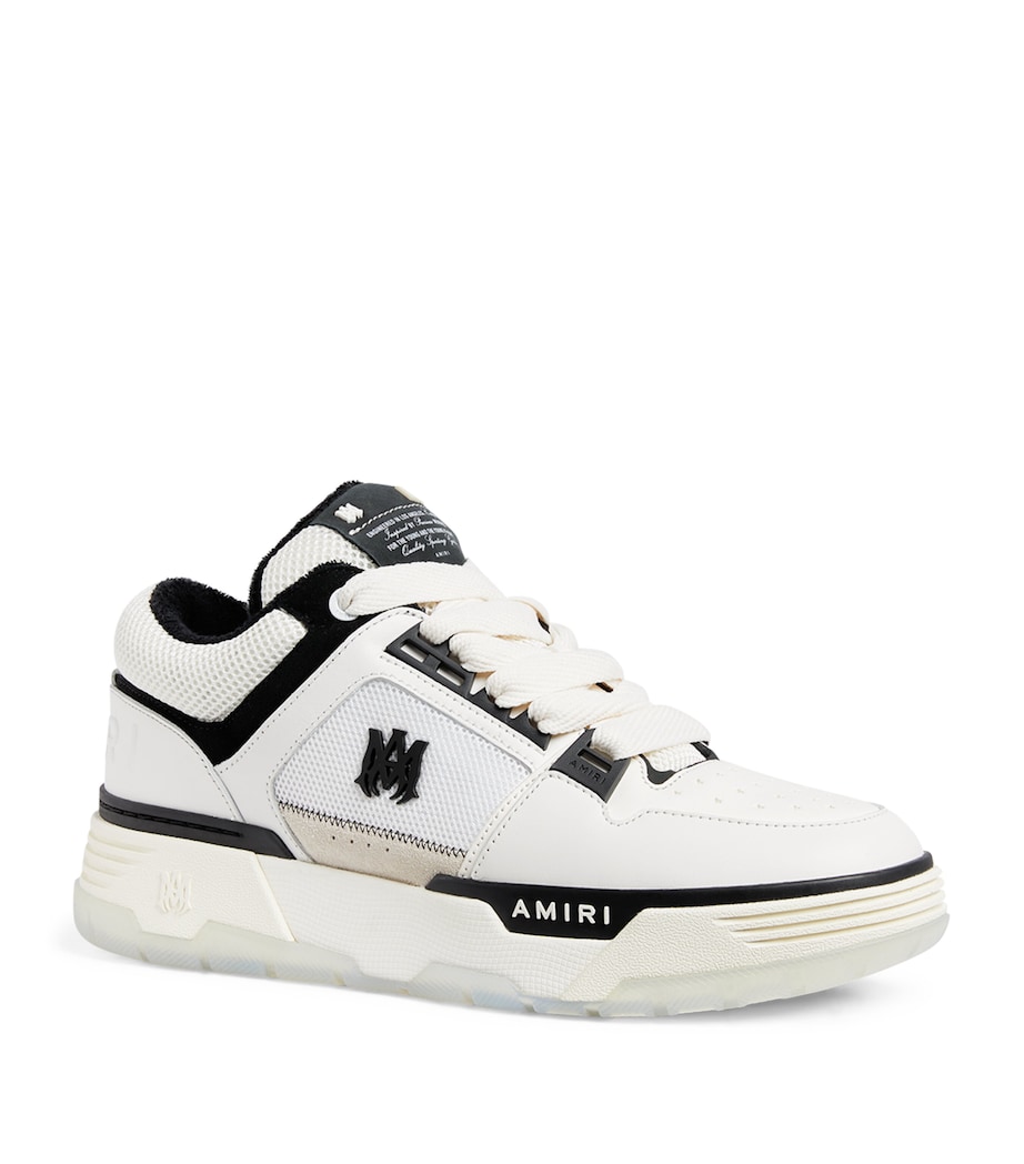 Leather MA-1 Sneakers 111-WHITE/BLACK Image 4