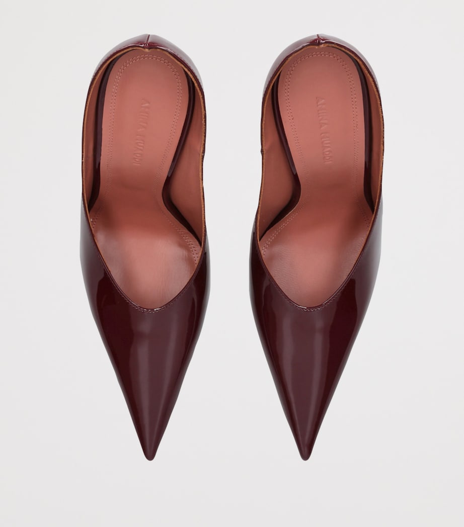 Patent Leather Anok Mules 105 WINE Image 4
