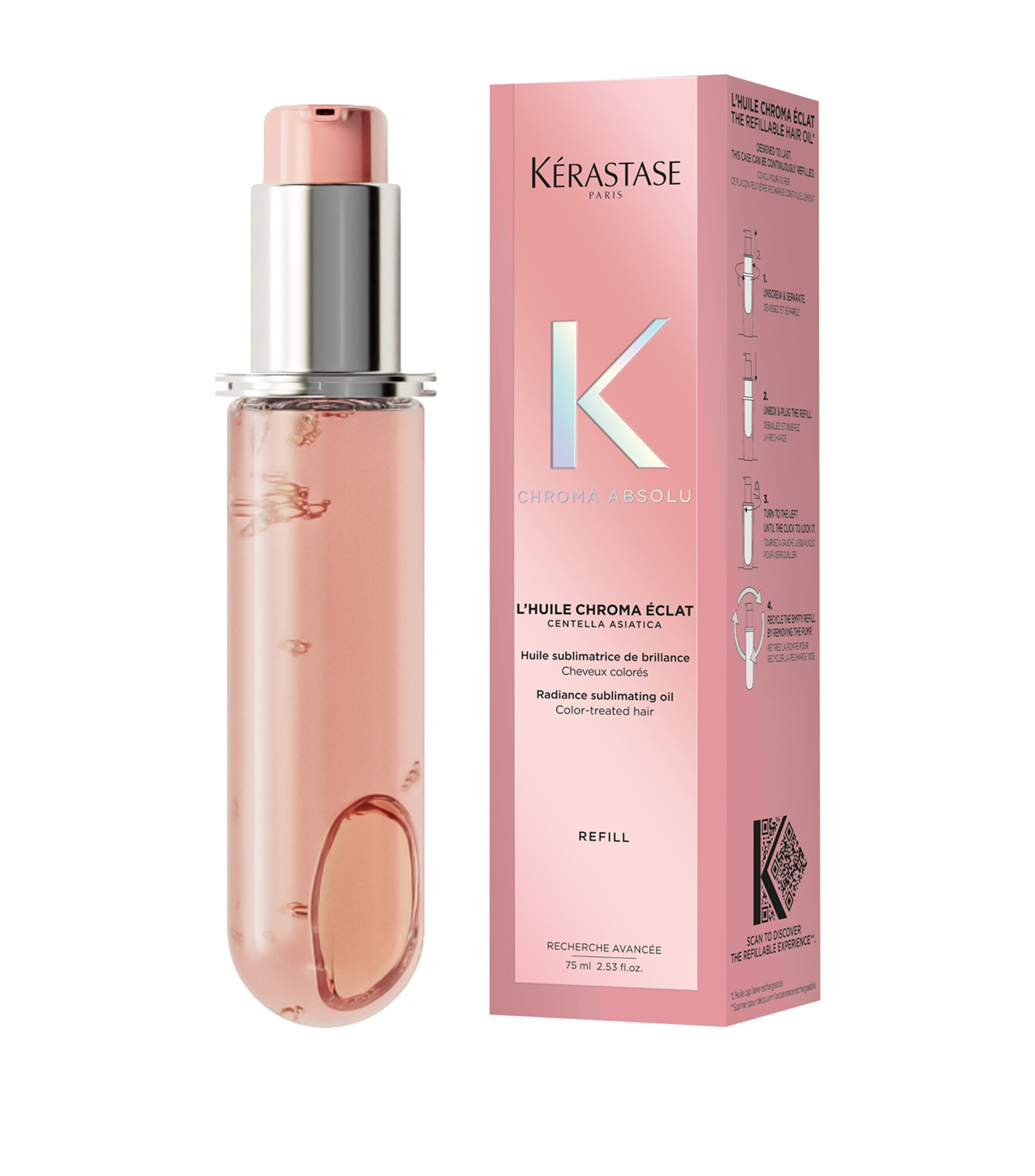 Chroma Absolu Hair Oil (75ml) - Refill NO COLOUR Image 2