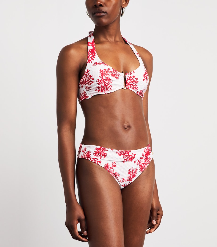 Heidi Klein Womens U-Bar Halterneck Scala Bikini Top Prt Prt Image 2