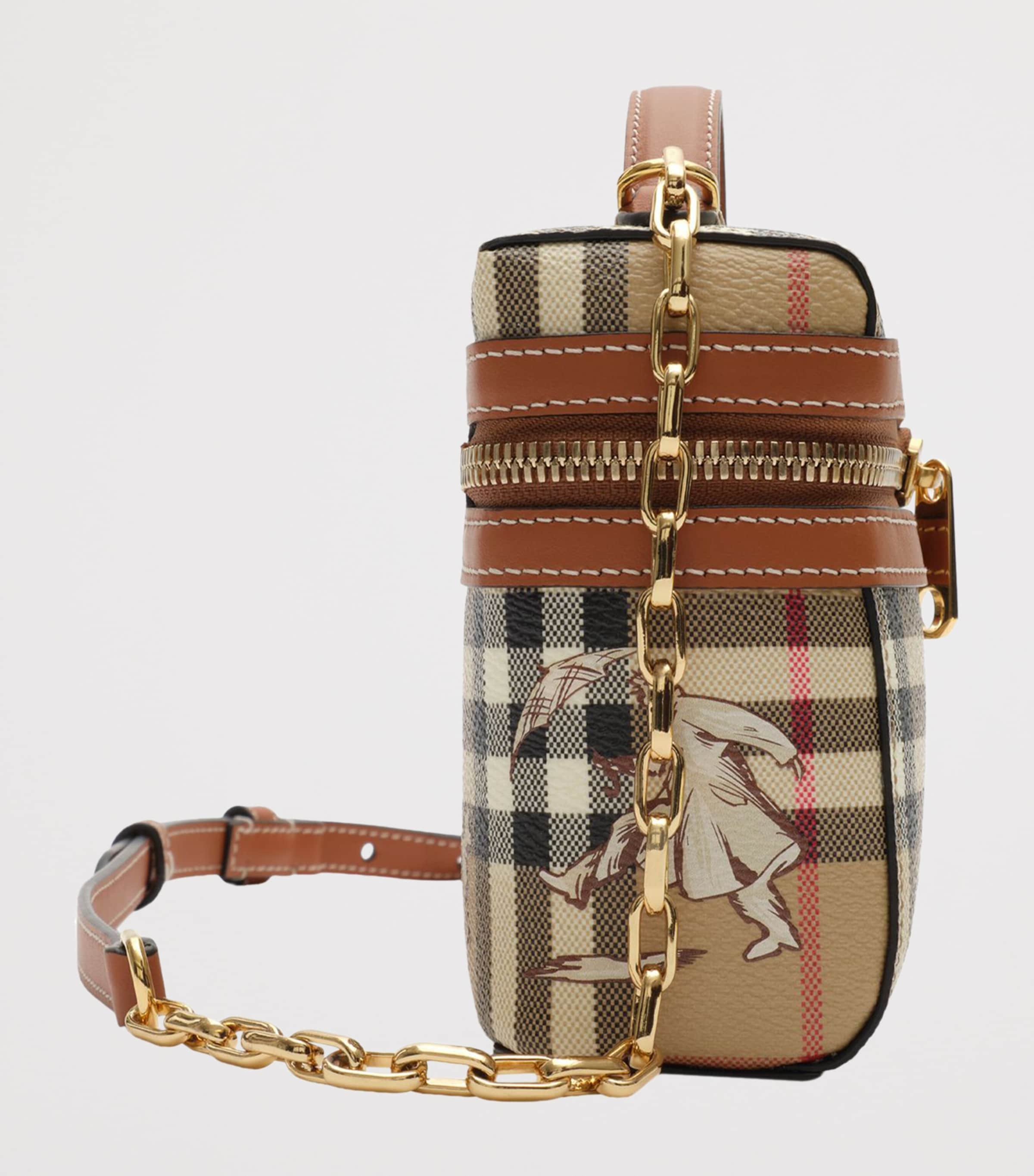 Burberry Check Mates Wash Bag Archive Beige Image 4