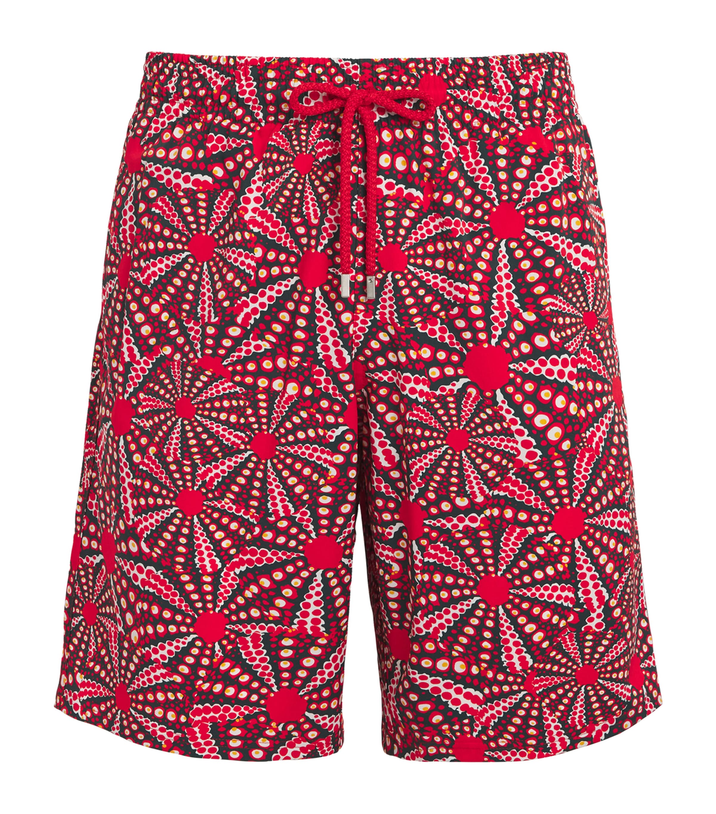 Vilebrequin Oursinides Print Okorise Swim Shorts In Red