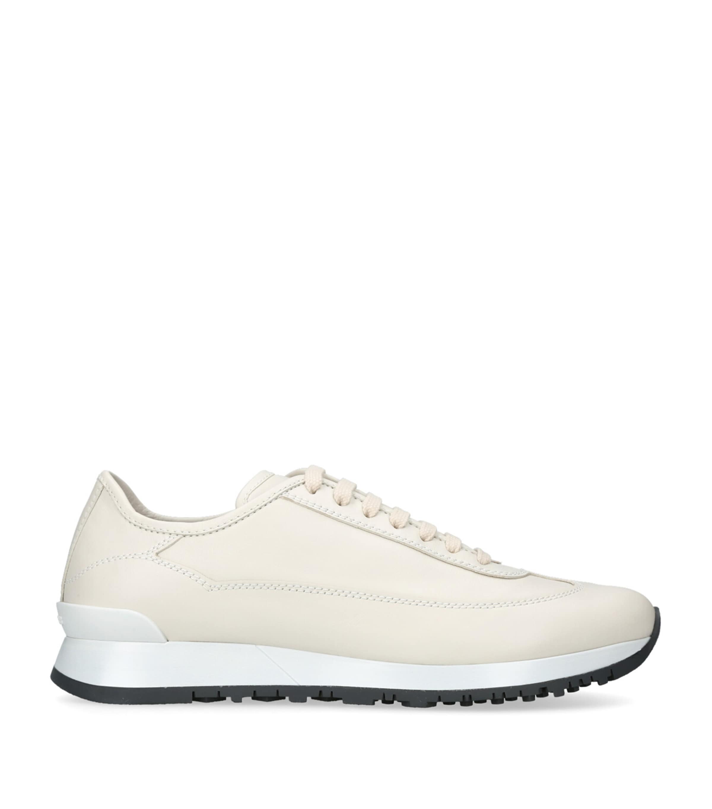 John Lobb Leather Hurlingham Runner Sneakers Beige Image 1