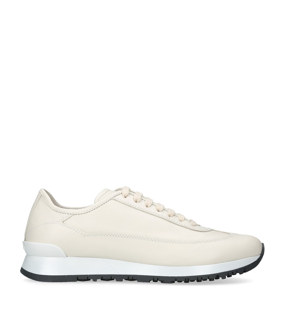 John Lobb Leather Hurlingham Runner Sneakers Beige Image 1