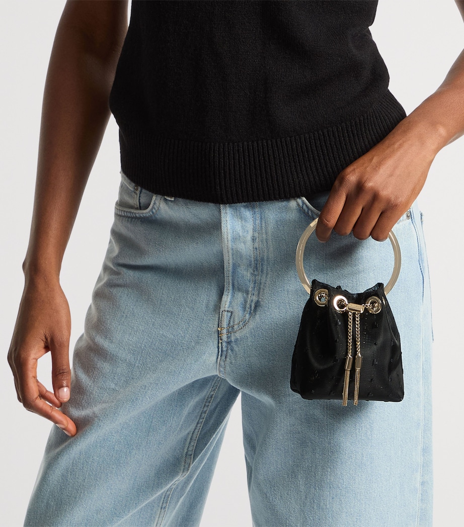 Micro Bon Bon Top-Handle Bag BLACK/LIGHT GOLD Image 2