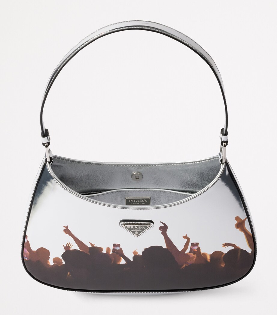 Leather Printed Cleo Shoulder Bag F0118 Image 4