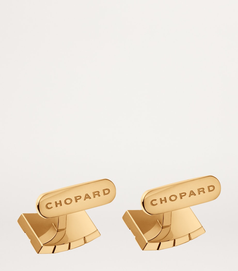 Ice Cube Cufflinks GOLD Image 2