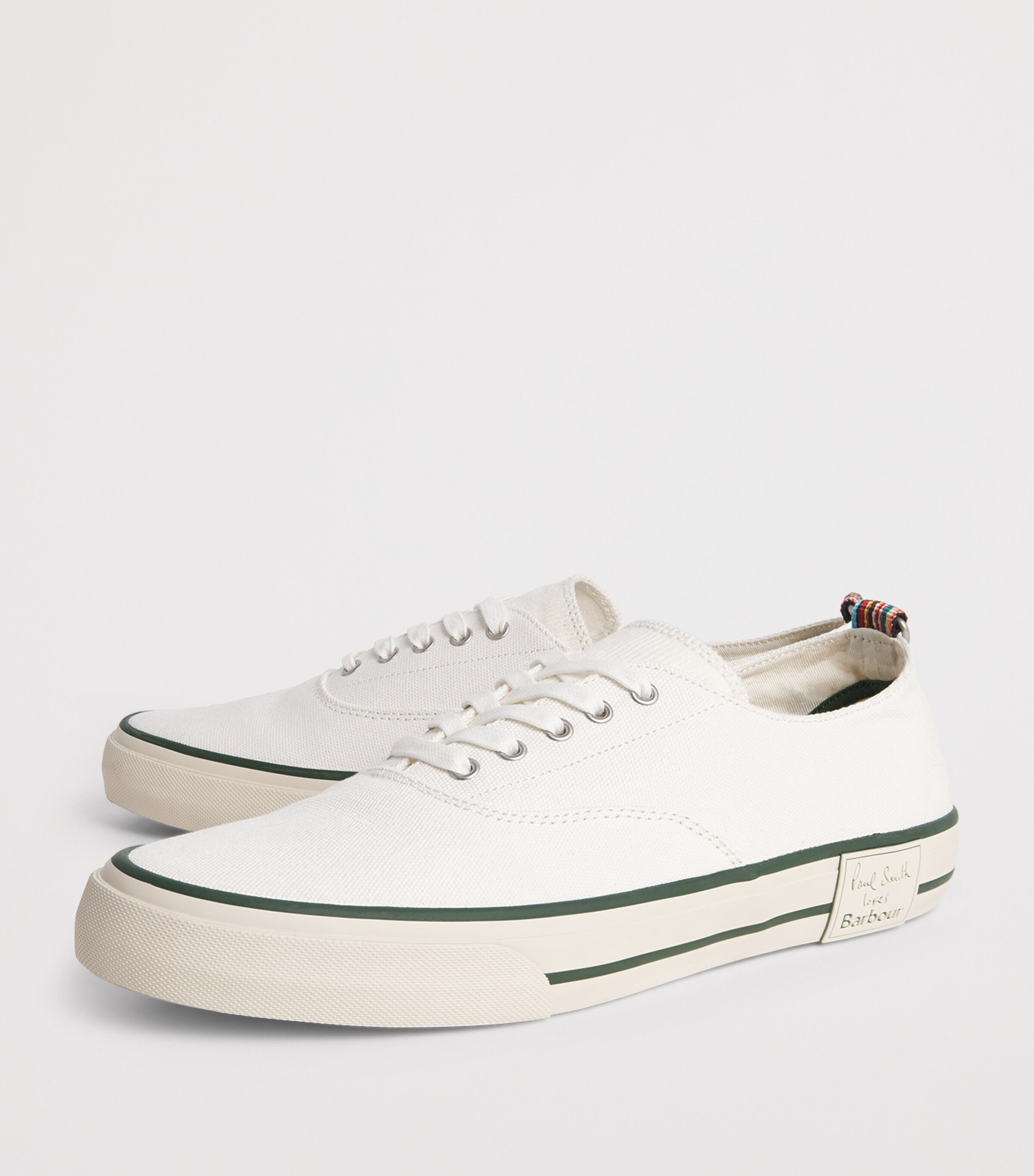 Barbour x Paul Smith Embroidered Low-Top Sneakers Off Image 6