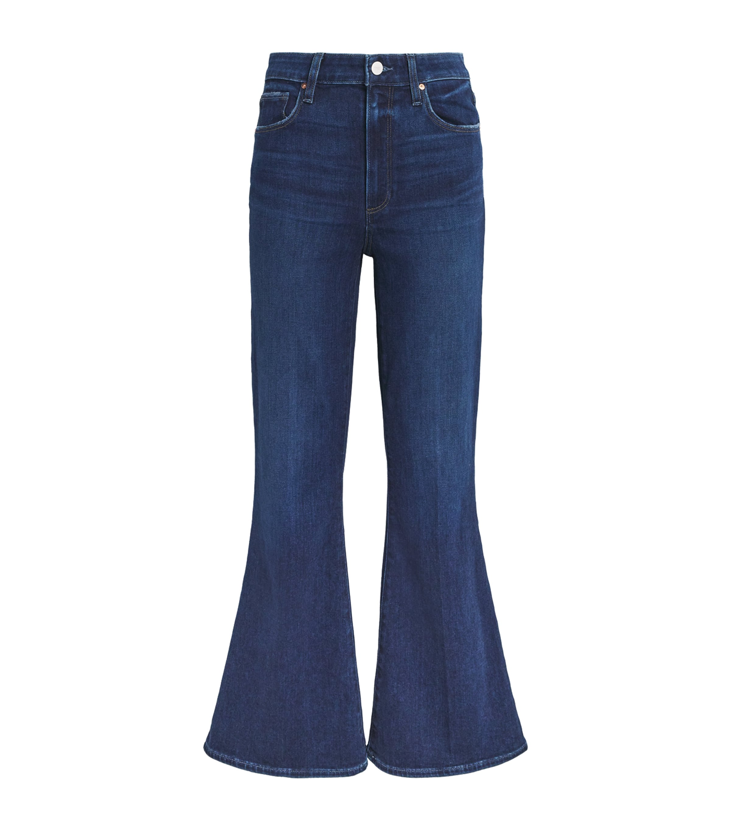 PAIGE Womens Marlow Skimmer Flared Jeans Cambre Image 1