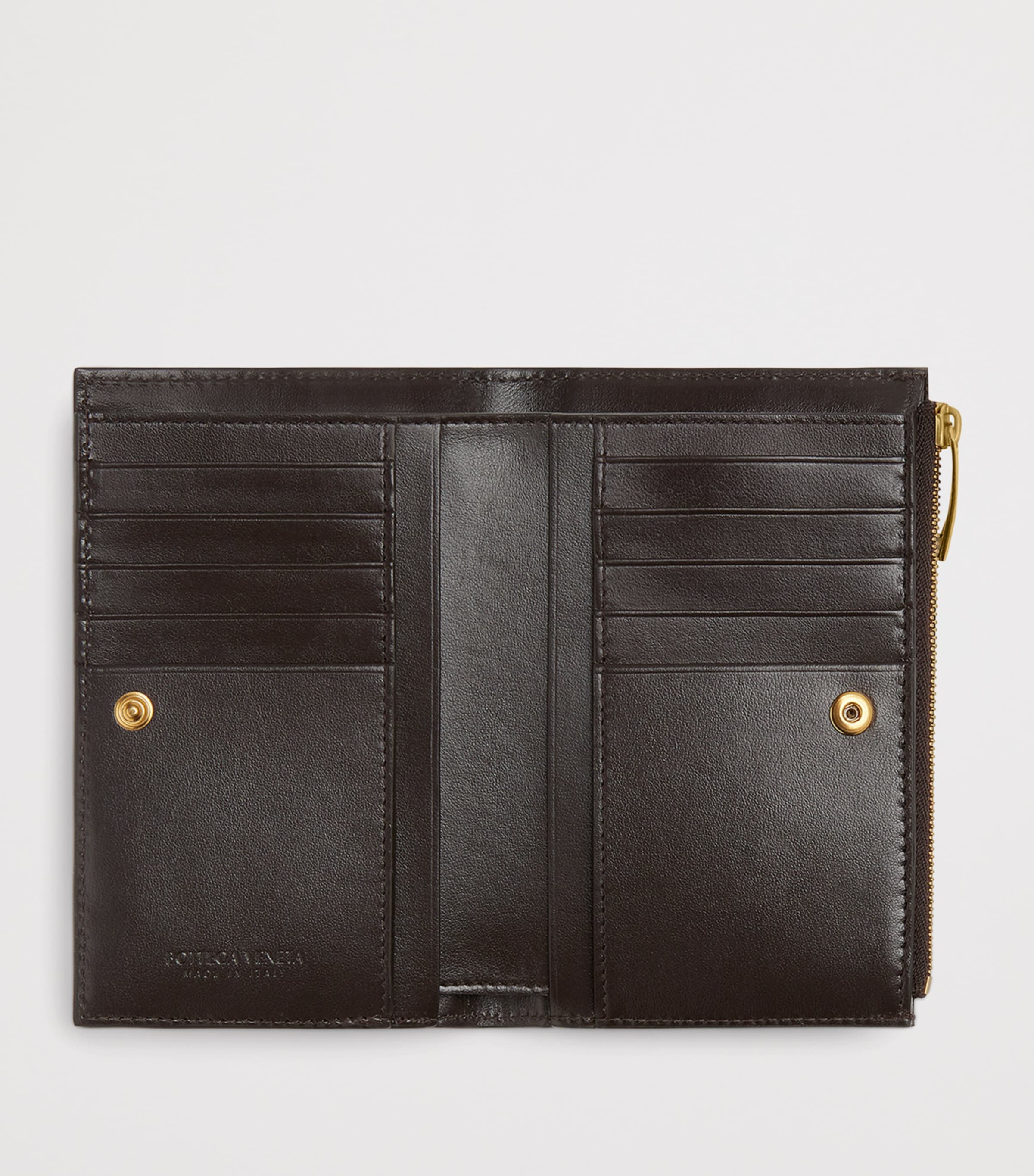 Leather Intrecciato Bifold Card Holder 2132 Image 2