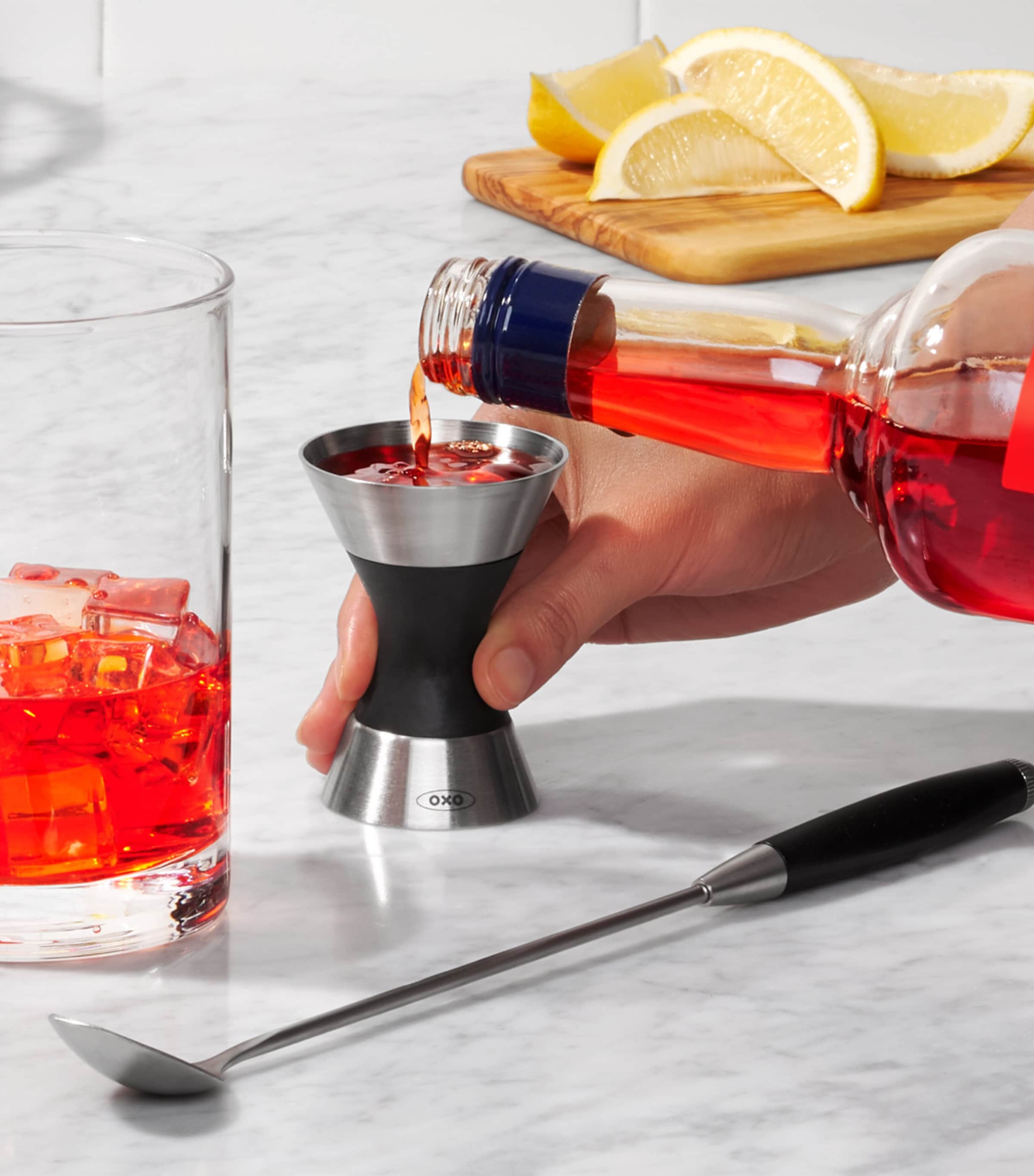 Steel Good Grips Double Jigger SILVER/BLACK Image 4