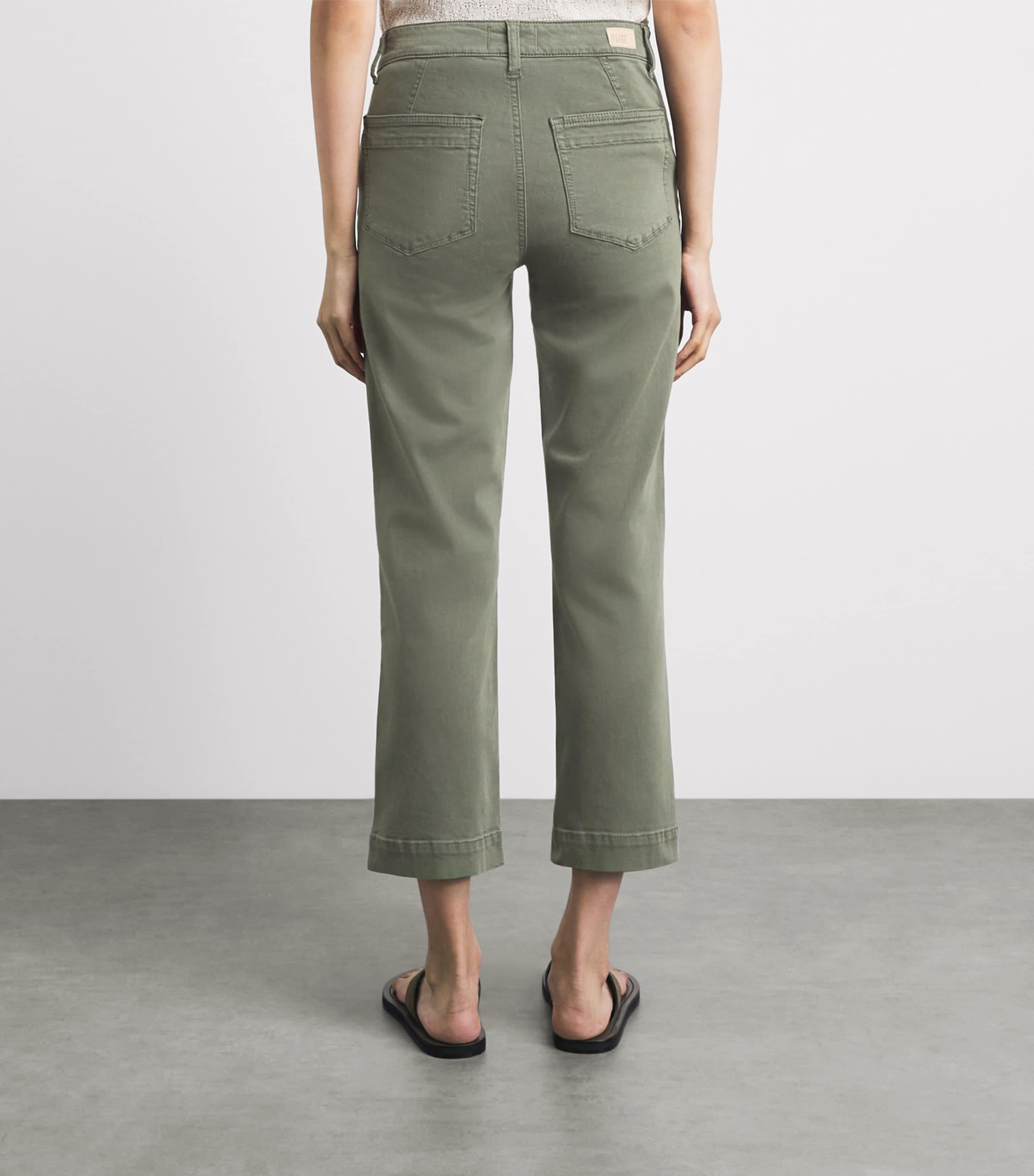 PAIGE Womens Quincy Straight Jeans Vintge Ivy Grn Image 5