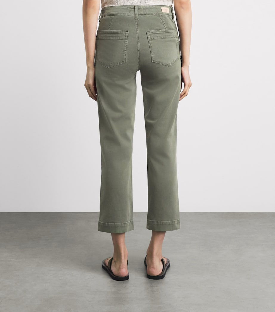 PAIGE Womens Quincy Straight Jeans Vintge Ivy Grn Image 5