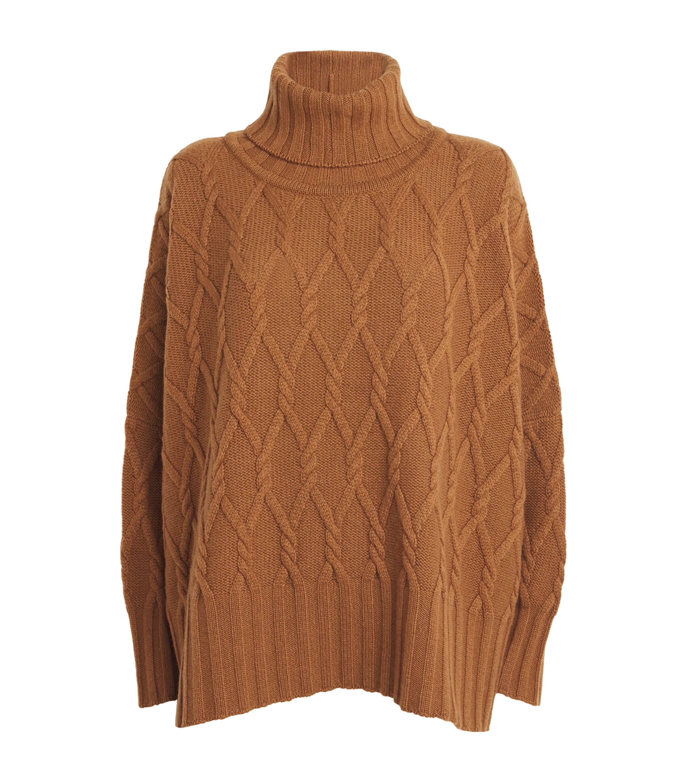 Eskandar Cashmere Rollneck Sweater In Brown