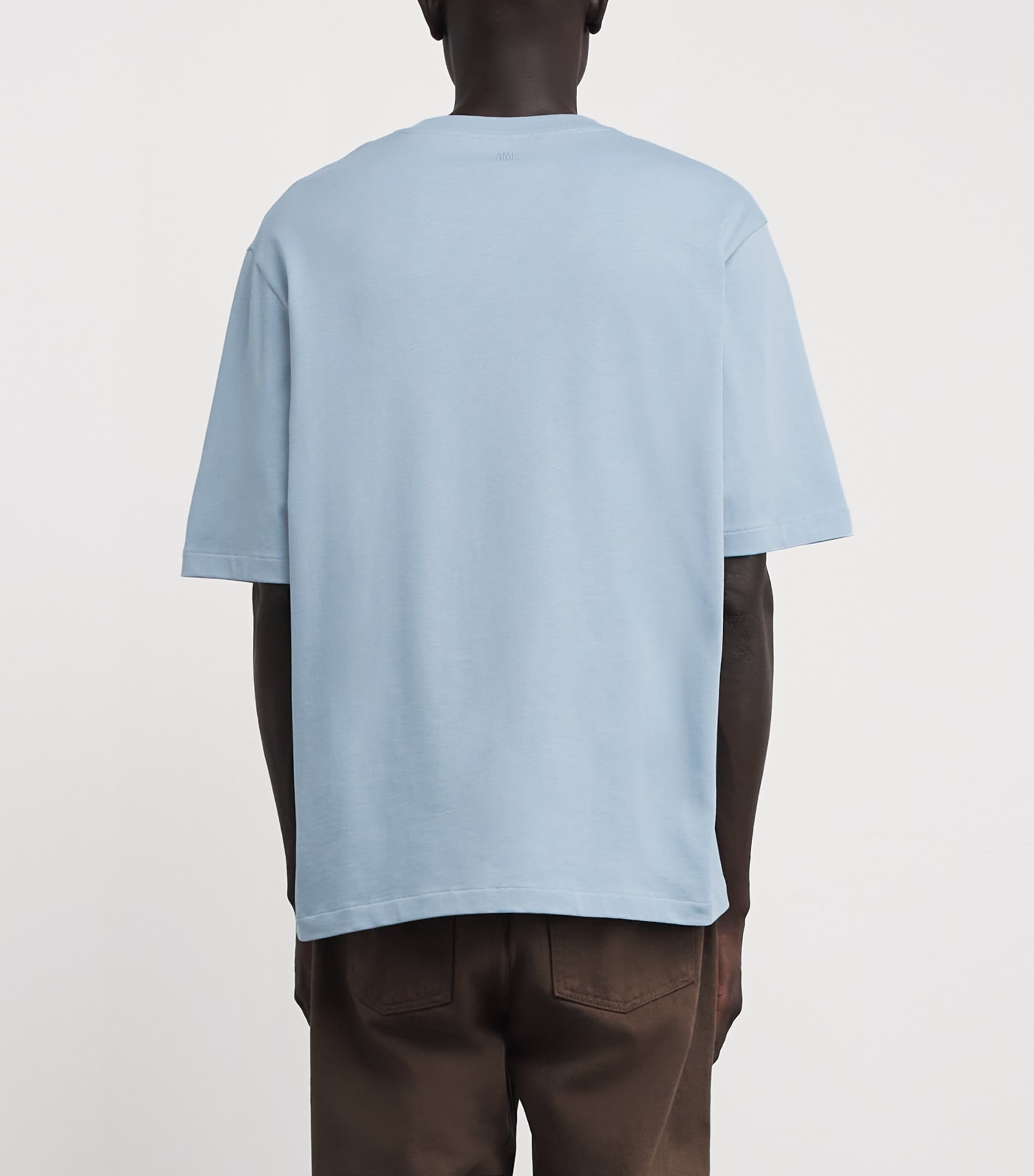 AMI Paris Blue Cotton Ami de Coeur T-Shirt | Harrods US