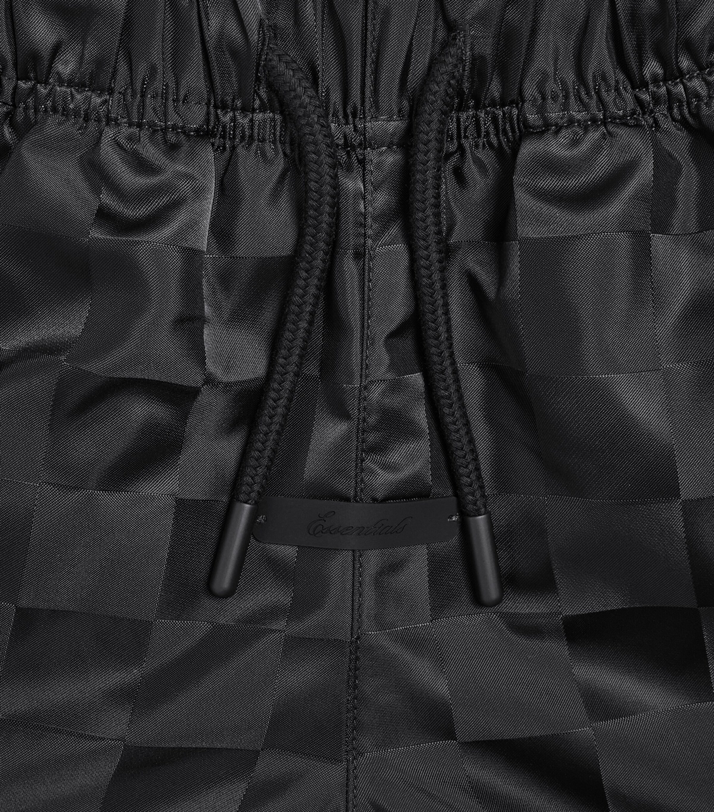 FEAR OF GOD ESSENTIALS KIDS Chequerboard Sports Shorts (2-14 Years) Black Image 3