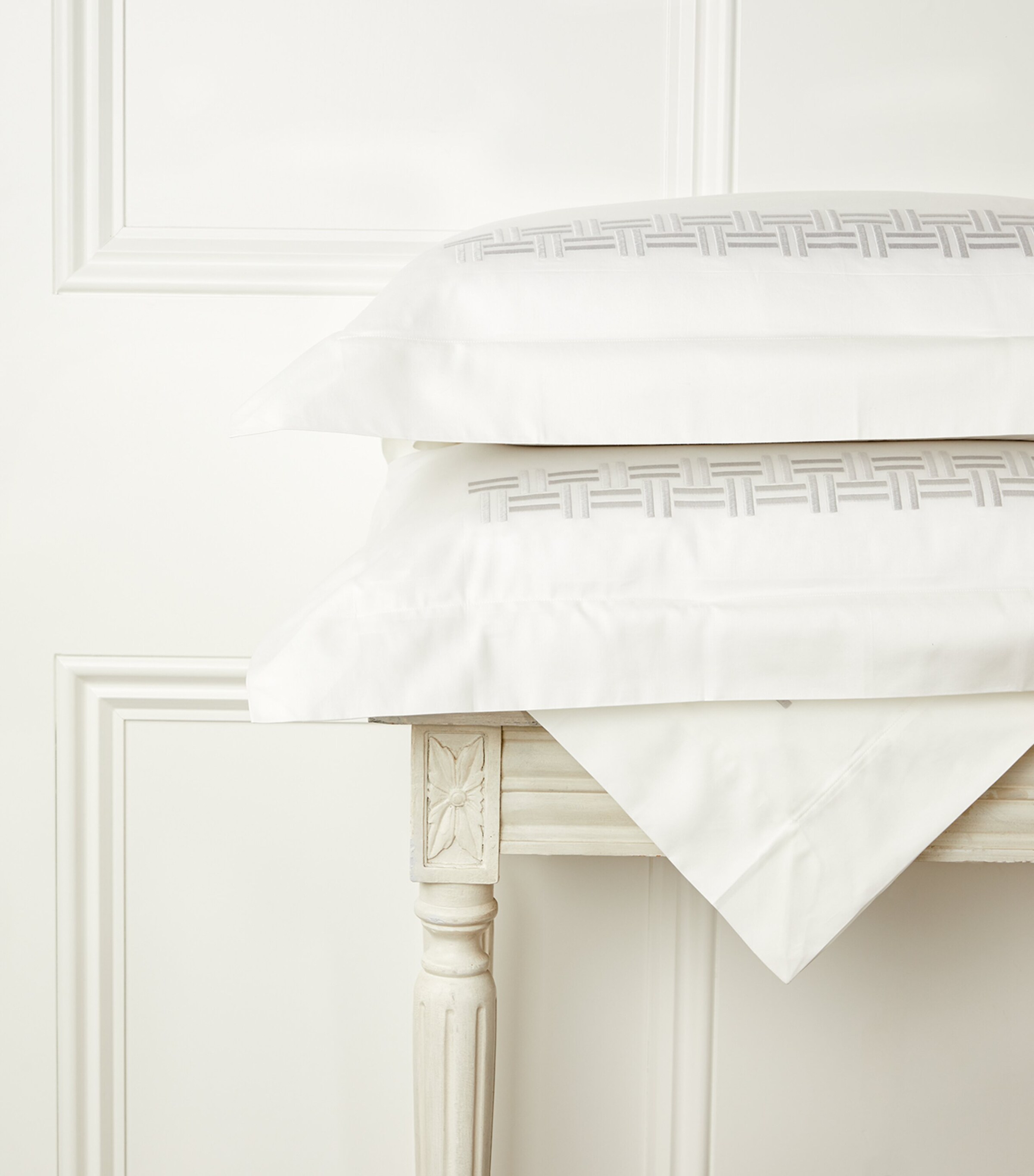 Basketweave Super King Flat Sheet Set (270cm x 230cm) BN57  MILKROCK Image 4