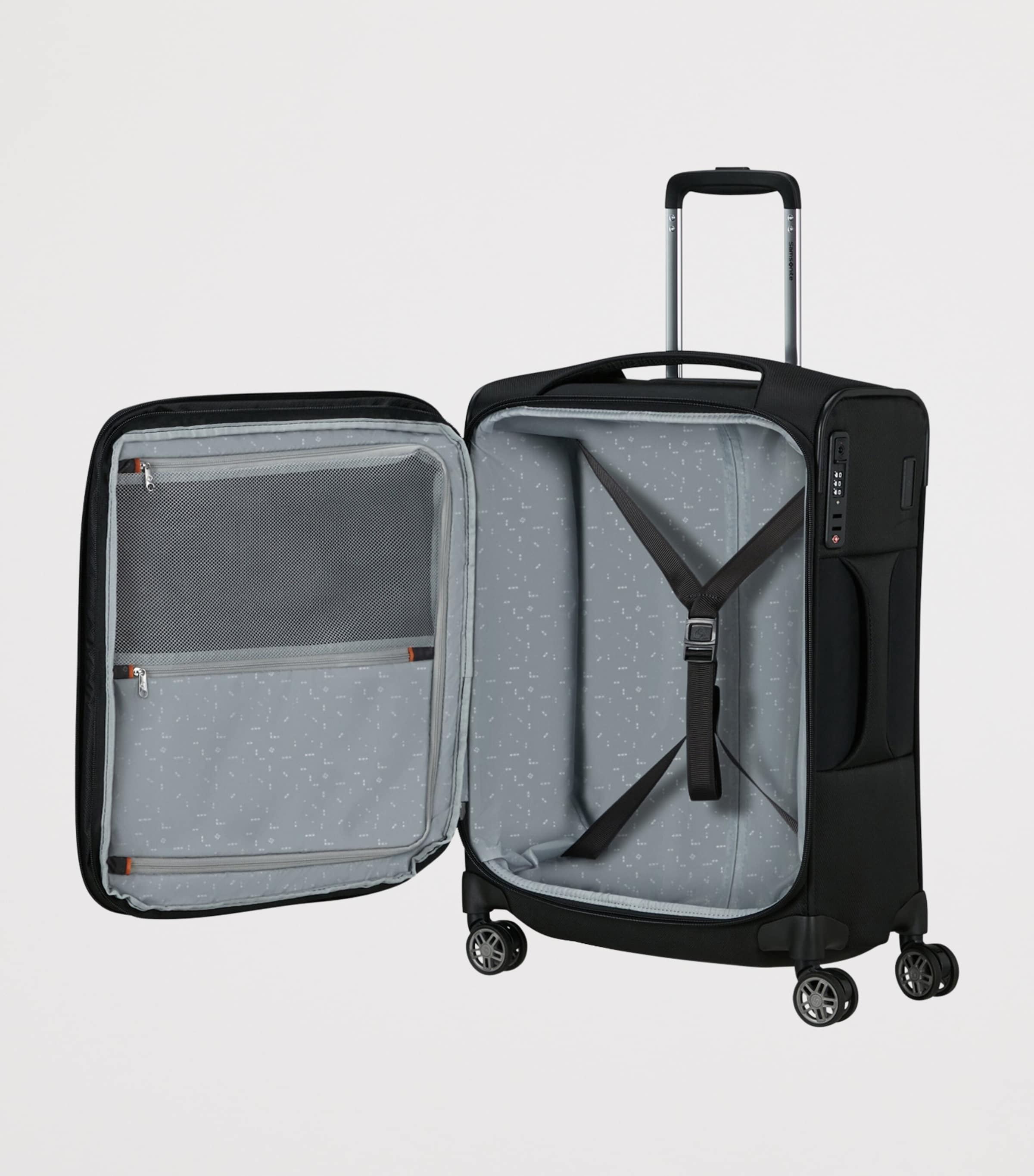 Samsonite Expandable Re-Lite Spinner Suitcase (55cm) Black Image 2