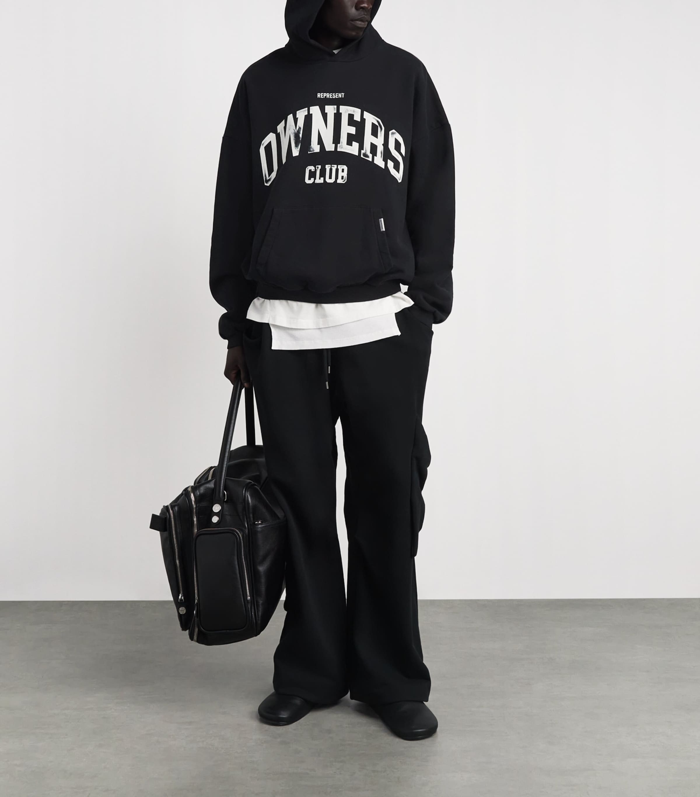 Represent Mens Owners Club Hoodie Jet Black Image 2