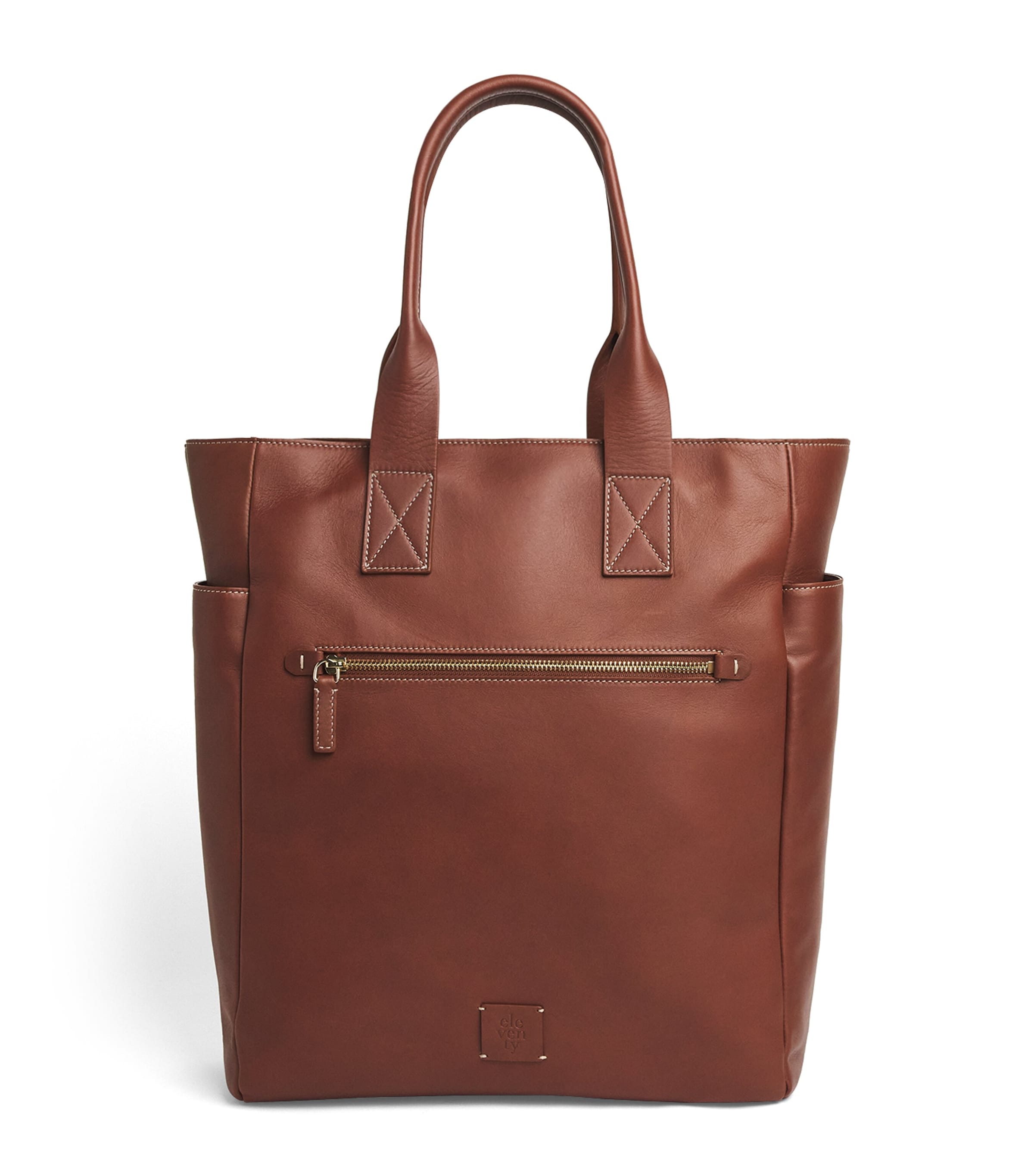Eleventy Faux Leather Tote Bag Moro Image 1