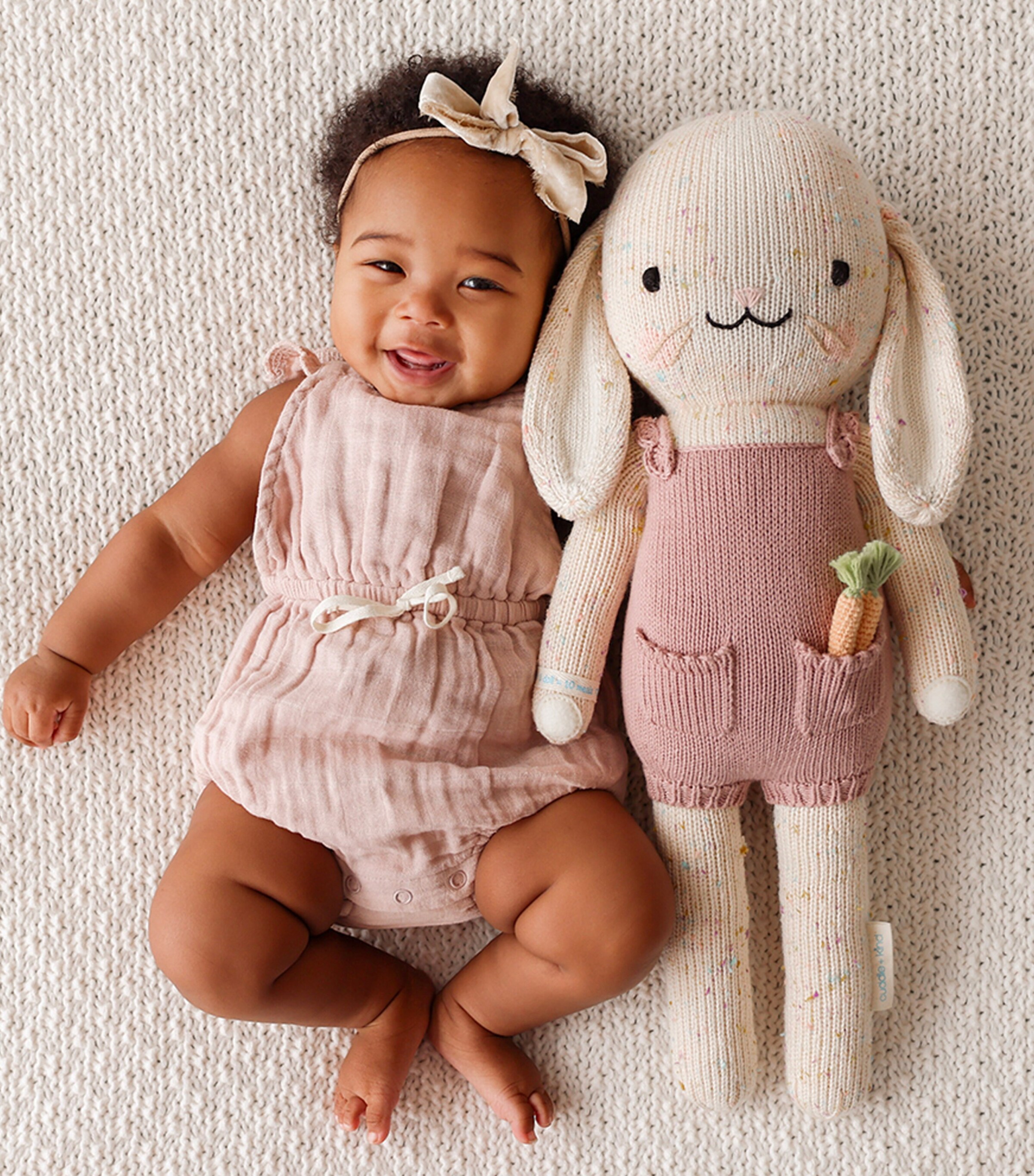 Cuddle + Kind Cotton Harper the Bunny (33cm) Image 4