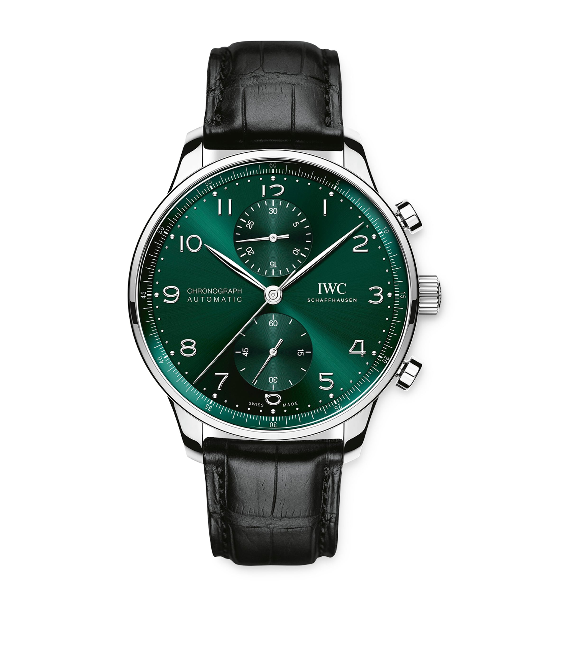 Stainless Steel Portugieser Chronograph Watch 41mm GREEN Image 1