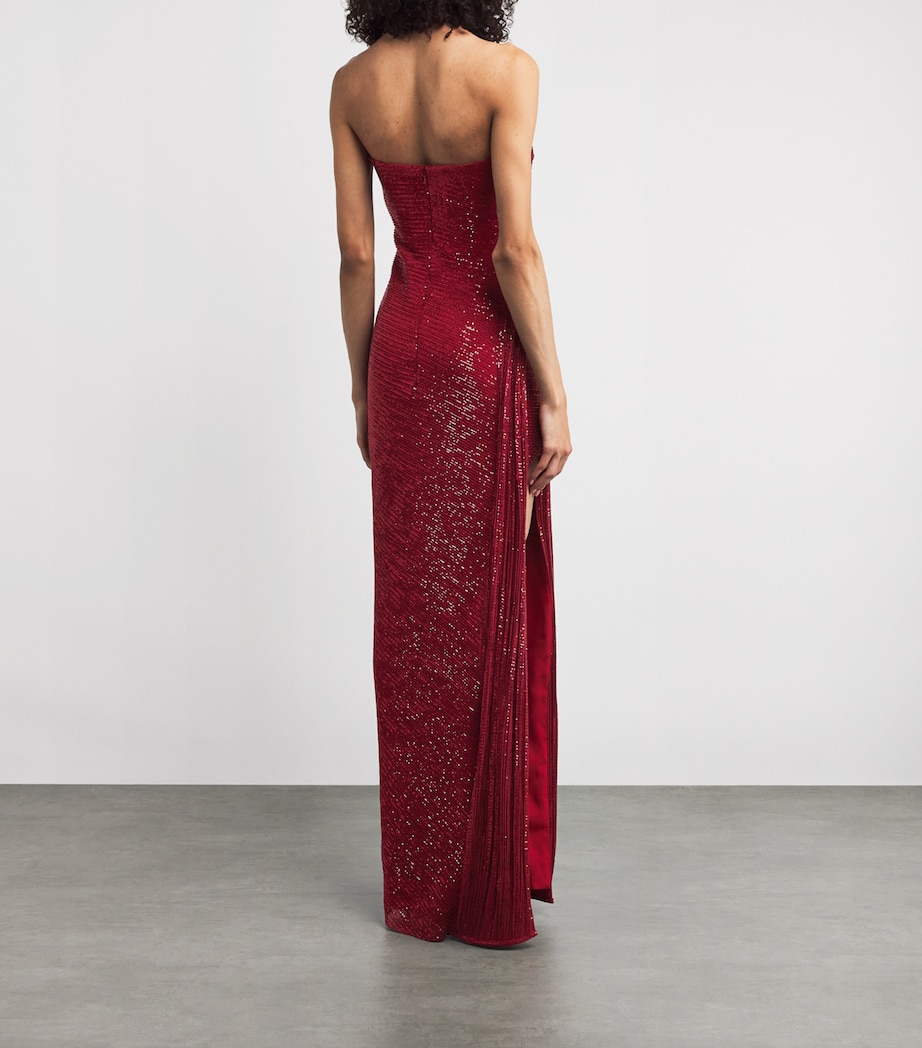Off-The-Shoulder Solar Gown RED Image 3