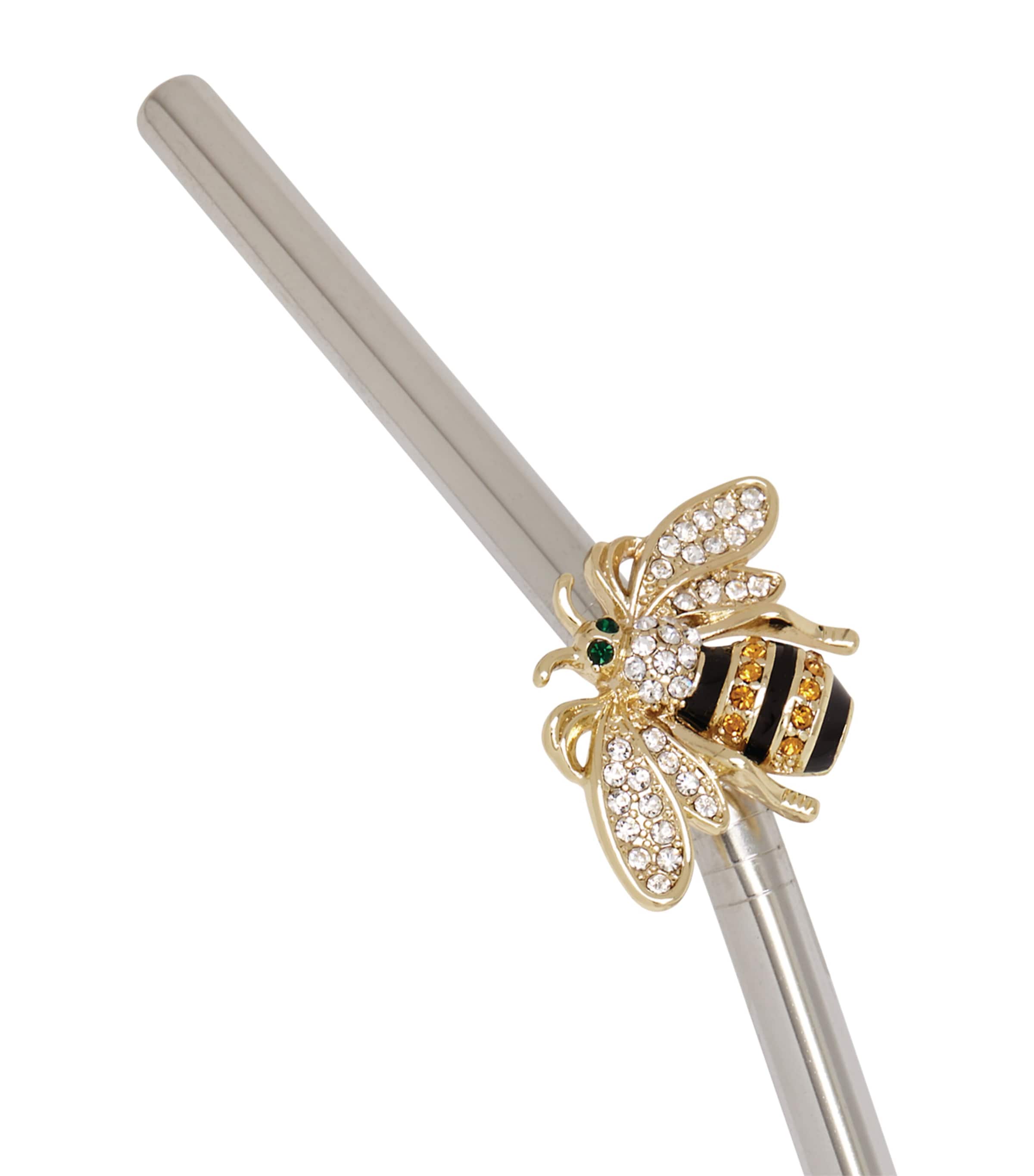 Bee Metal Straws (Set of 4) NONE Image 4