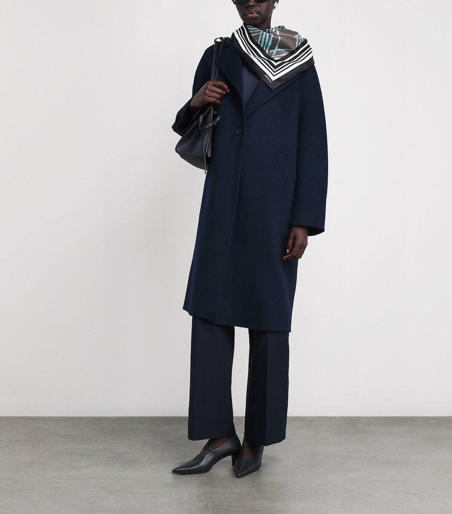 Silk Zhara Scarf PALM LEAF/CHAMBRAY Image 3