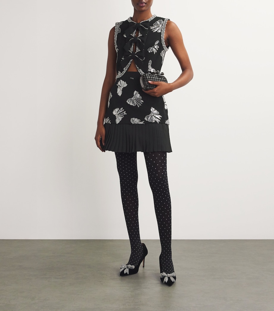Rebecca Vallance Womens x Nicky Hilton Embellished Valor Mini Dress Image 2