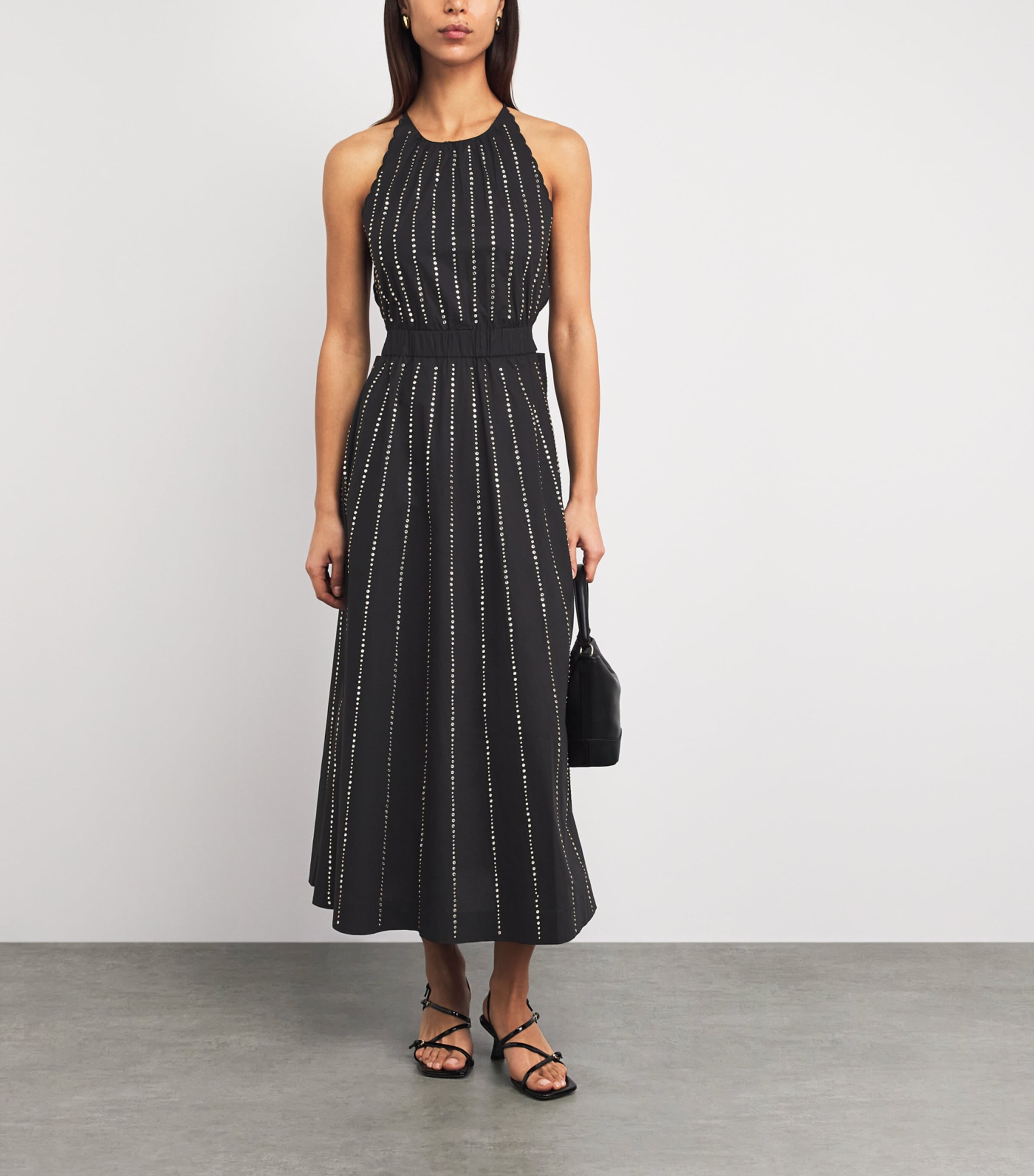 striped white and black dress & Maxi Shirt Size:Petite-4 Baby Blue Mermaid Prom May Bank Holiday Sale 25