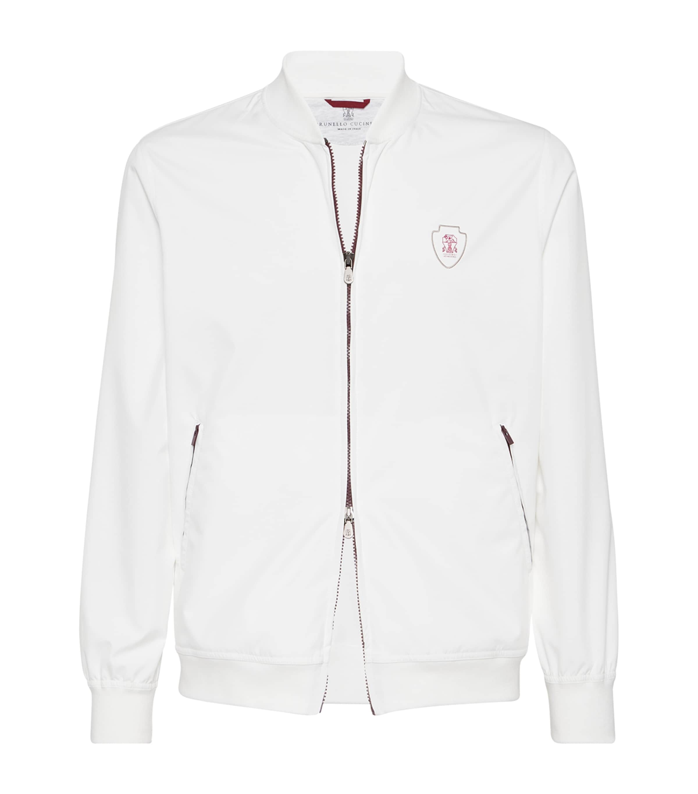 BRUNELLO CUCINELLI アイボリー ジャケット 42 Brunello Cucinelli - Light Gray Metallic Double Breasted Jacket